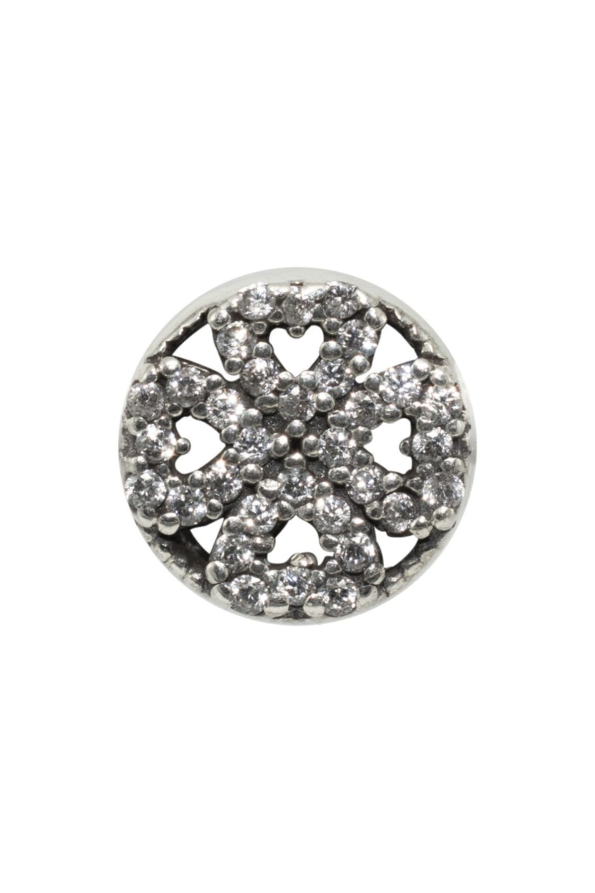 Nur Silver Pandora Işıltılı Yonca Charm