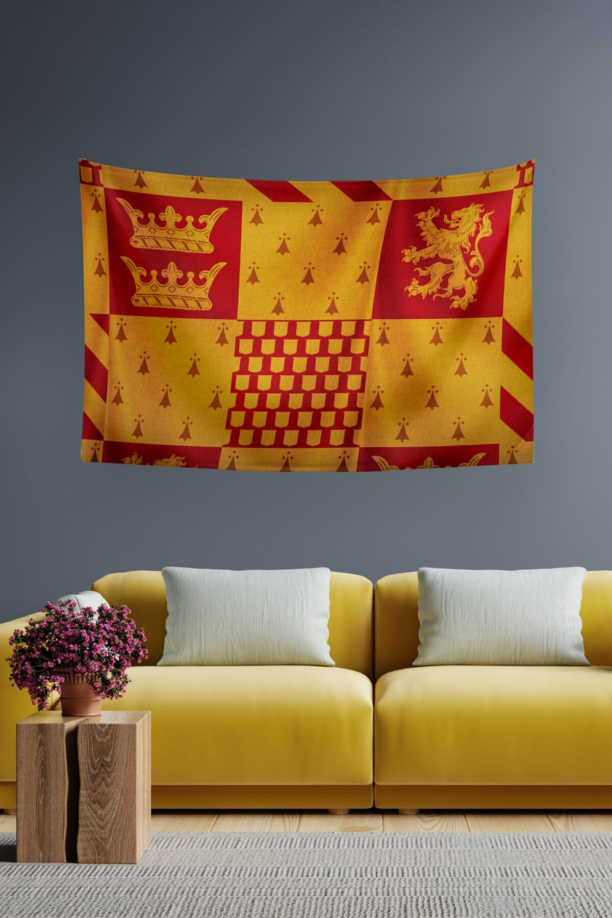 Vagonik Harry Potter Gryffindor Duvar Örtüsü Halısı 140 X 100 Cm-70x100 Cm