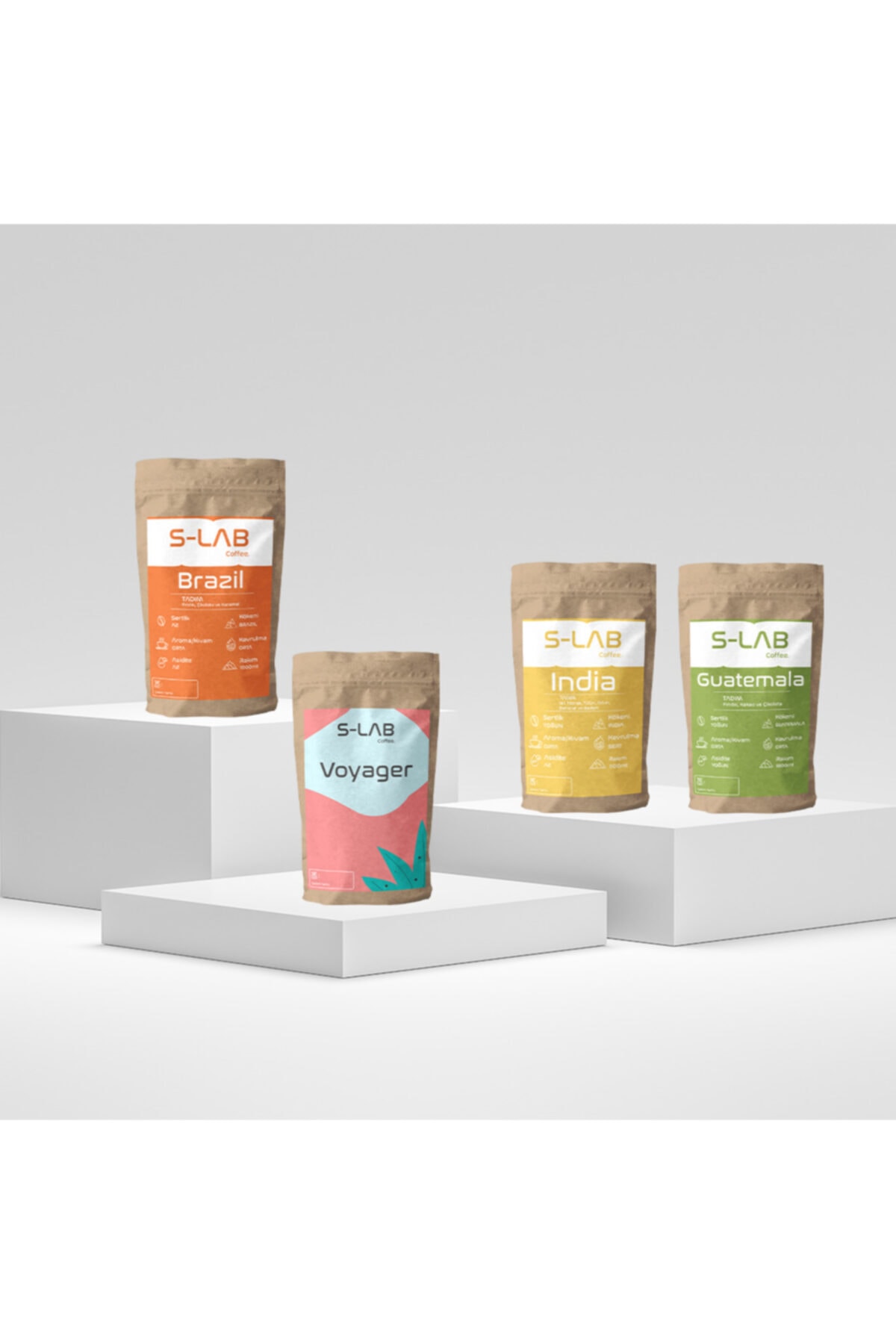 SLAB Coffee Earth Filtre Kahve Tadım Seti 4 X 50 Gr