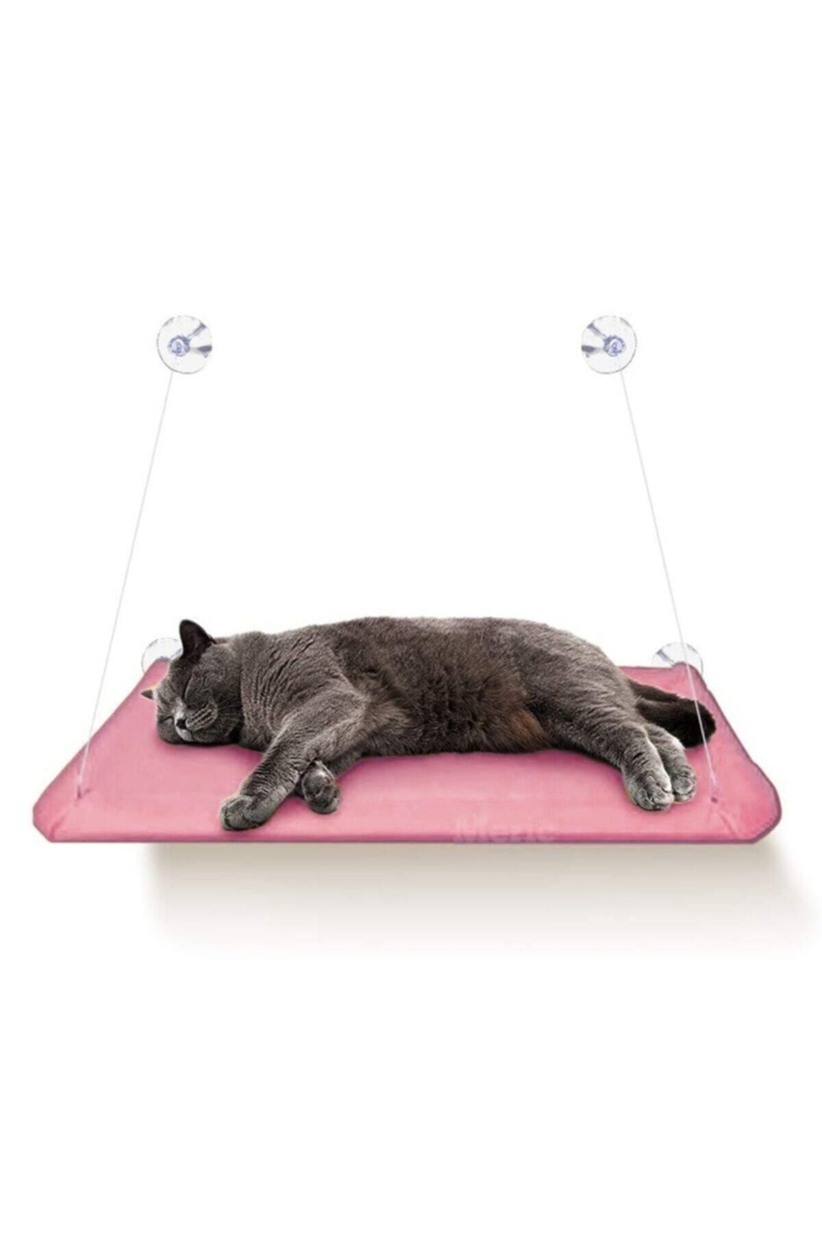 Parmeva Cama Yapışan Vantuzlu Peluş Kedi Yatağı