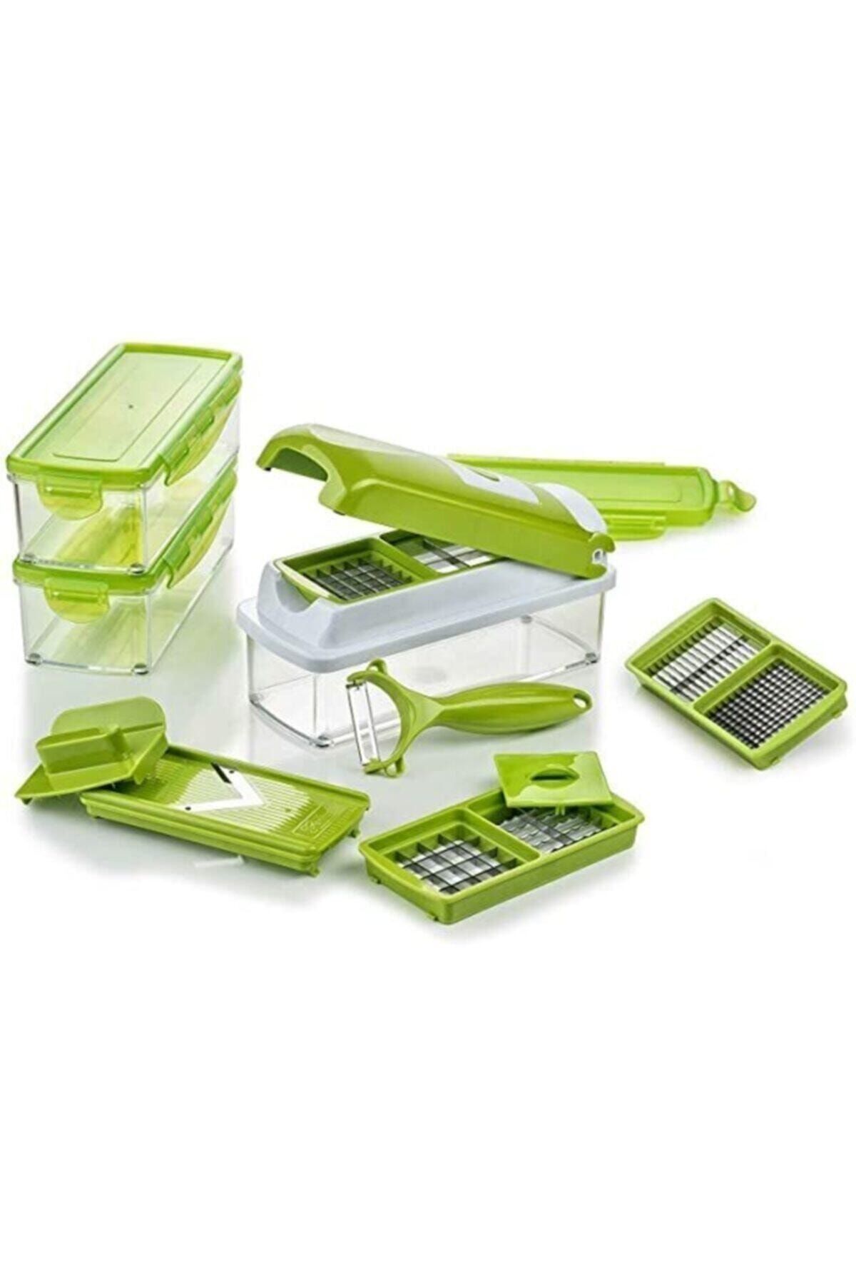 NEWSTORE Nicer Dicer Yeşil Doğrama Seti 17 Parça