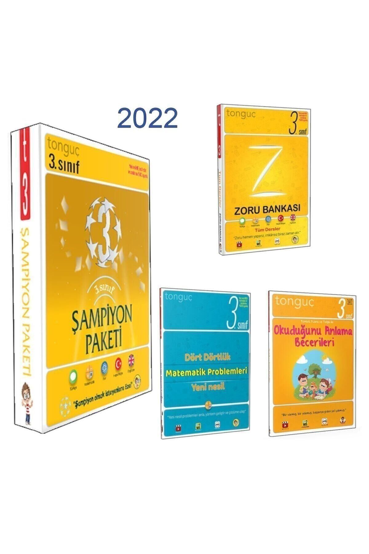 Tonguç Akademi 3. Sınıf Şampiyon Paketi 2022 / 3 Kitap