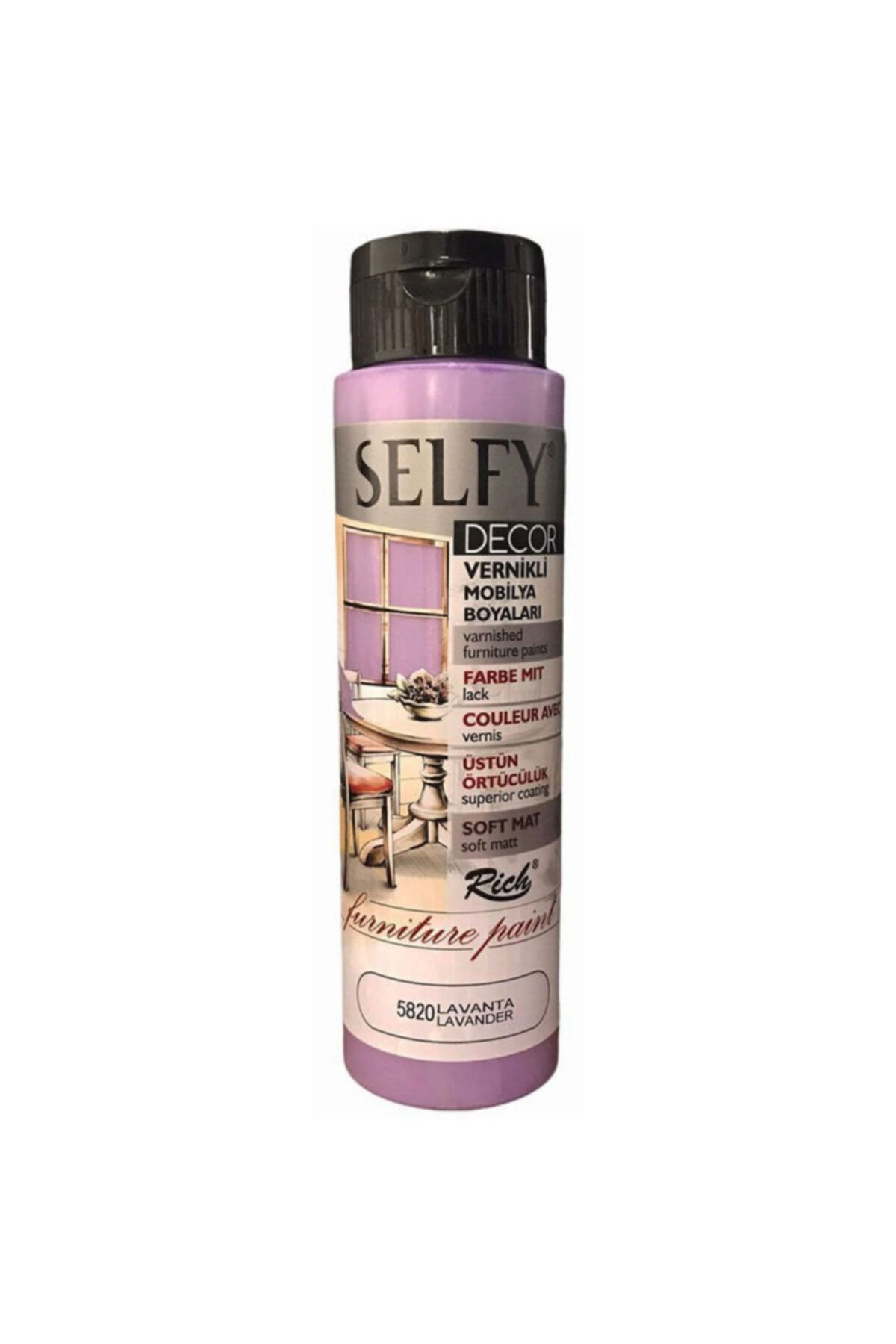Rich Boya Lavanta Selfy Decor Vernikli Boya 500 cc 5820