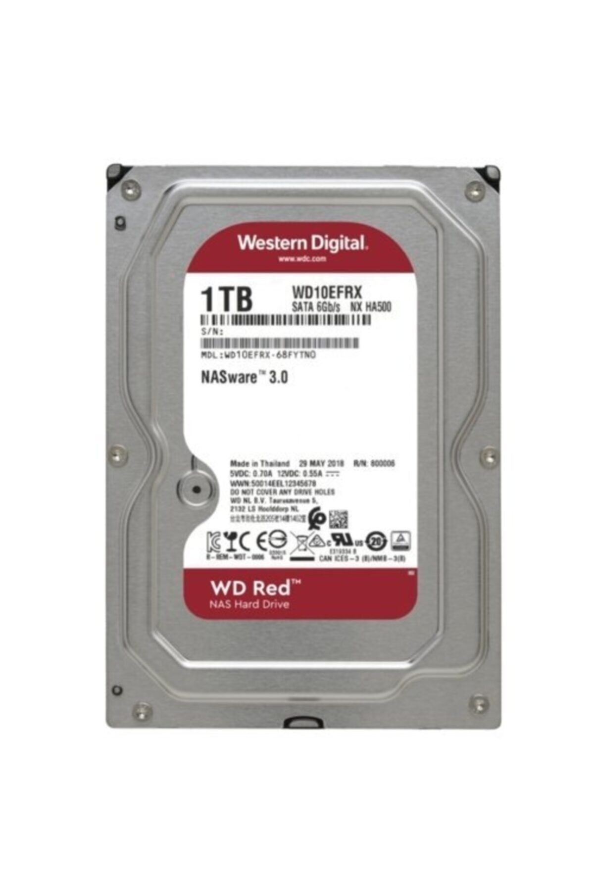 WESTERN DIGITAL Wd Red 3,5 1tb 64mb 5400rpm Wd10efrx