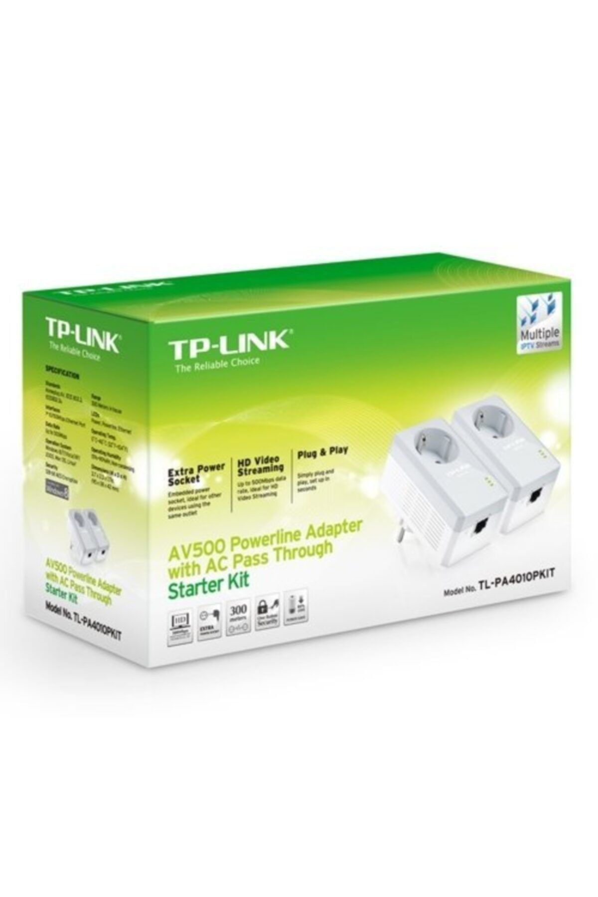 TPLINK Tl-pa4010pkıt Av500 Ac Powerline Adaptör