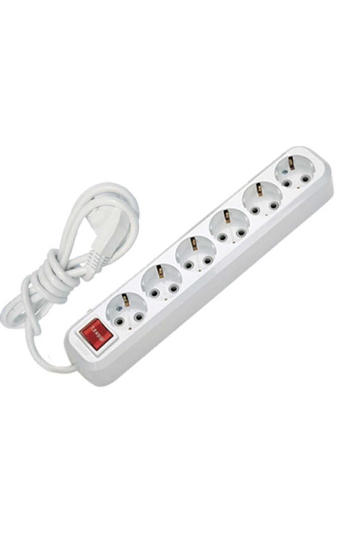 GreenOutlet Çoklu Priz Uzatma Kablosu 3 Metre Anahtarlı Topraklı