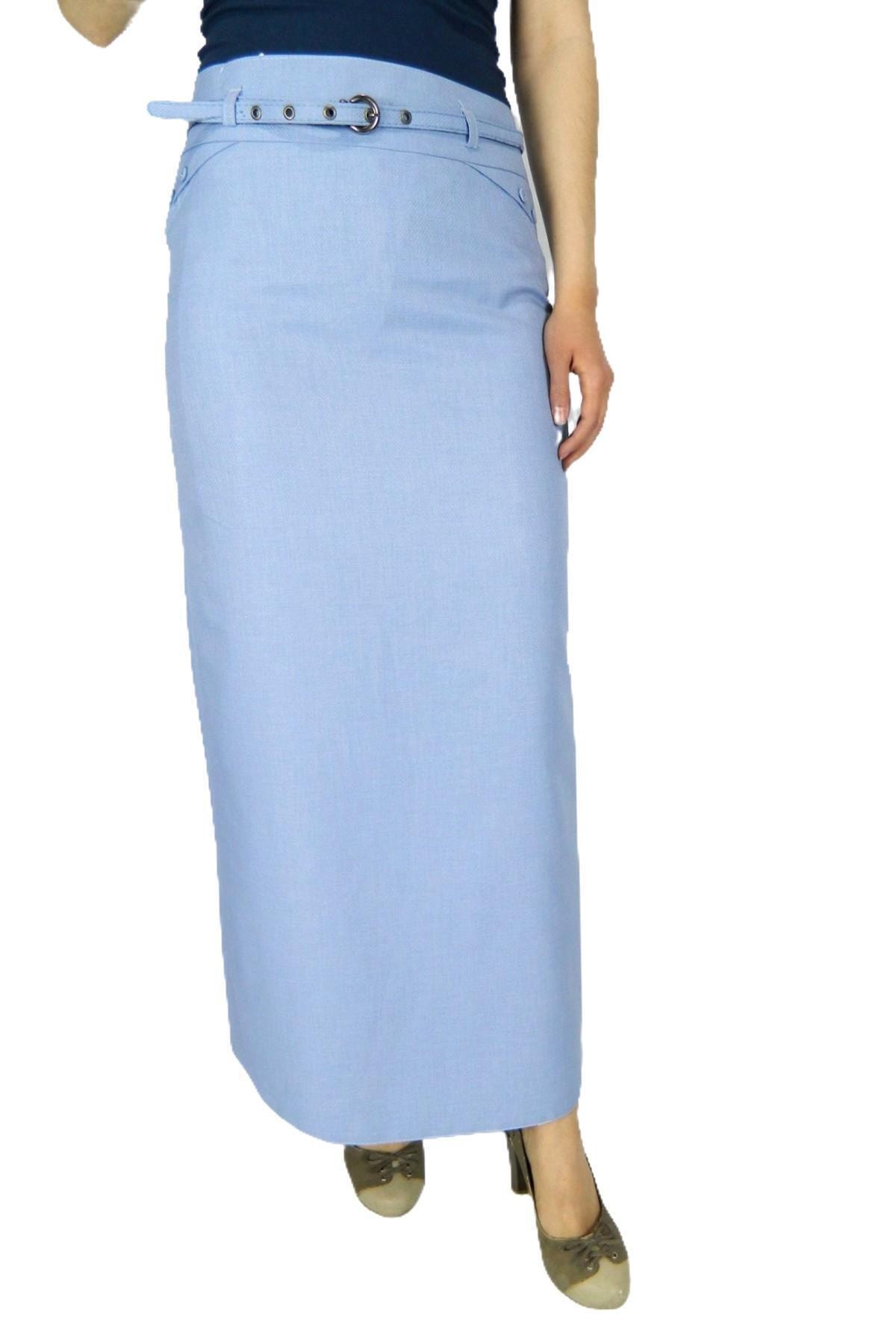 Zirve Kadın Mavi Uzun Etek Zrv005