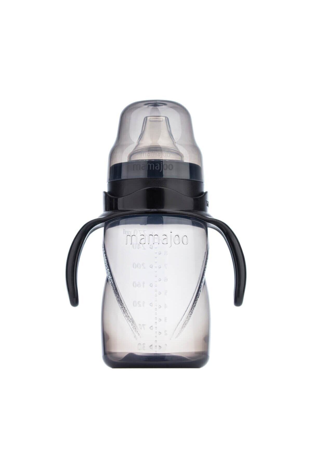 Mamajoo Kulplu Akıtmaz Eğitici Bardak Black 270 Ml & Anti-kolik Bardak Ucu
