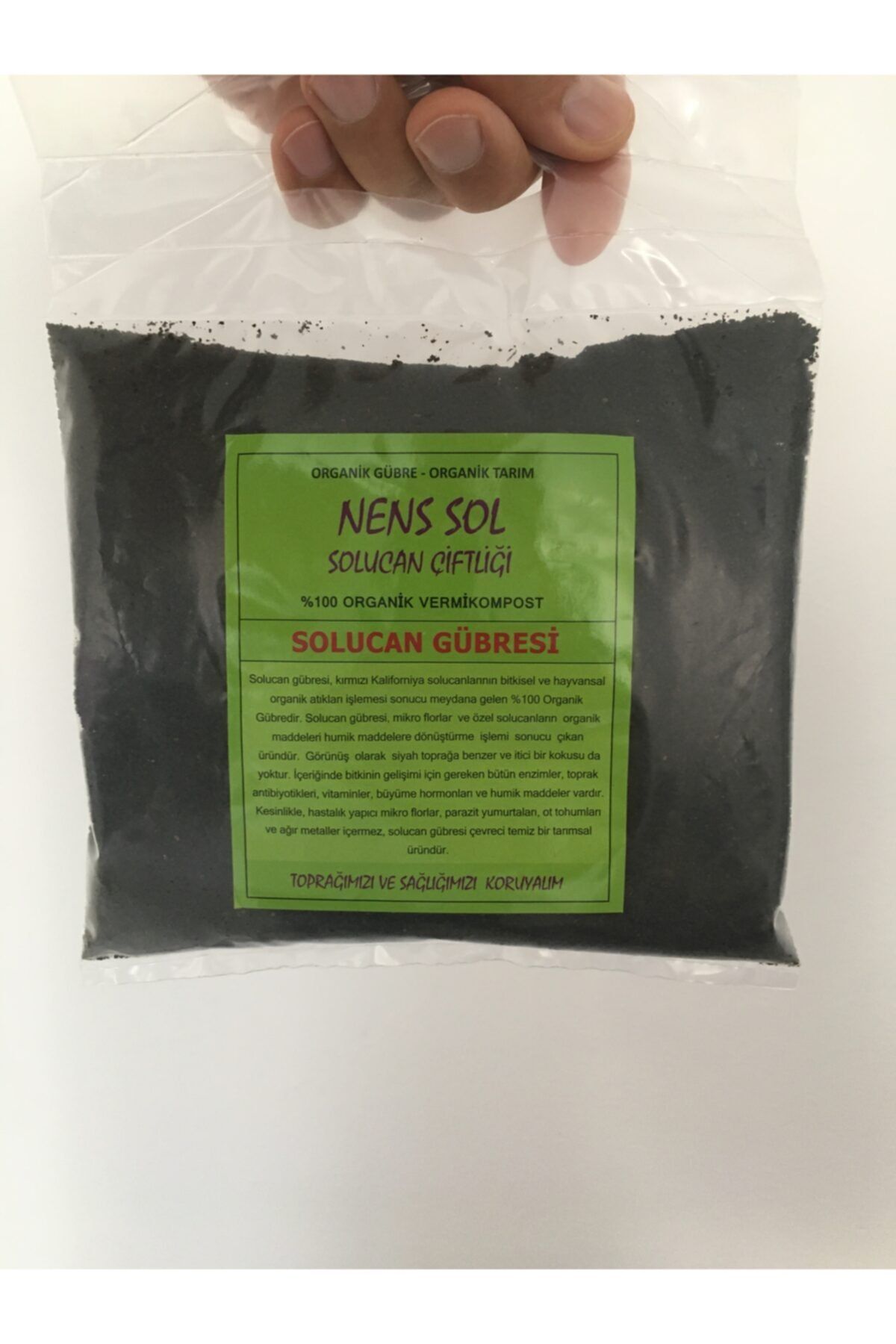 NENS SOL ORGANİK SOLUCAN GÜBRESİ 5x500 Gr Organik Gübre-bitki Besini-coşturan-çiçek-balkon-hobi-meyve-sebze-tarla-sera-bahçe-toprak