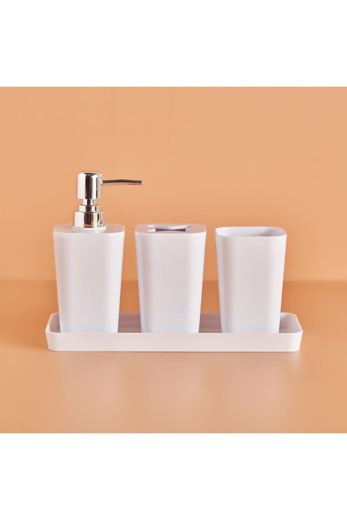 Bella Maison Tri Banyo Seti Beyaz (4 Parça)