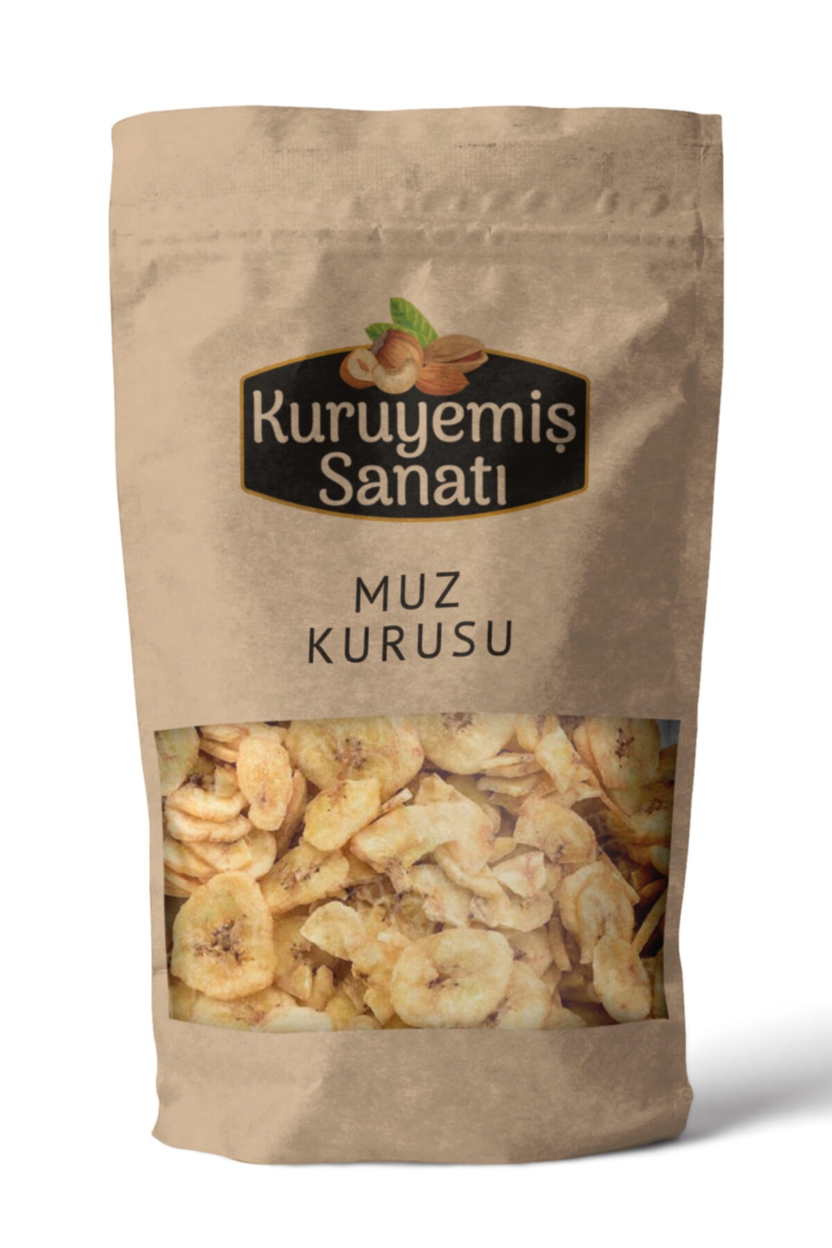 KURUYEMİŞ SANATI Yeni Hasat Doğal Muz Kurusu (muz Cips) 500 Gr