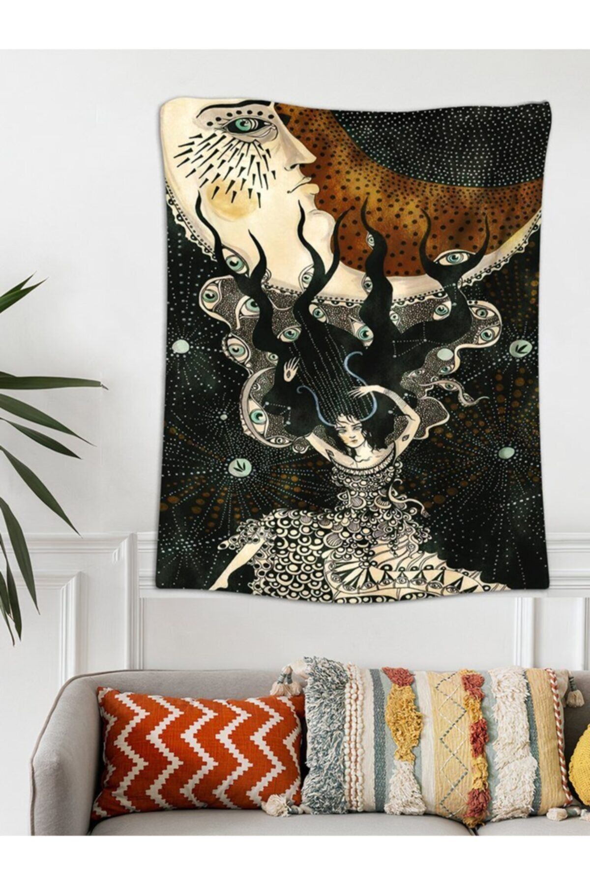 bukashops Dark Art Kadife Duvar Halısı 70x100 Cm