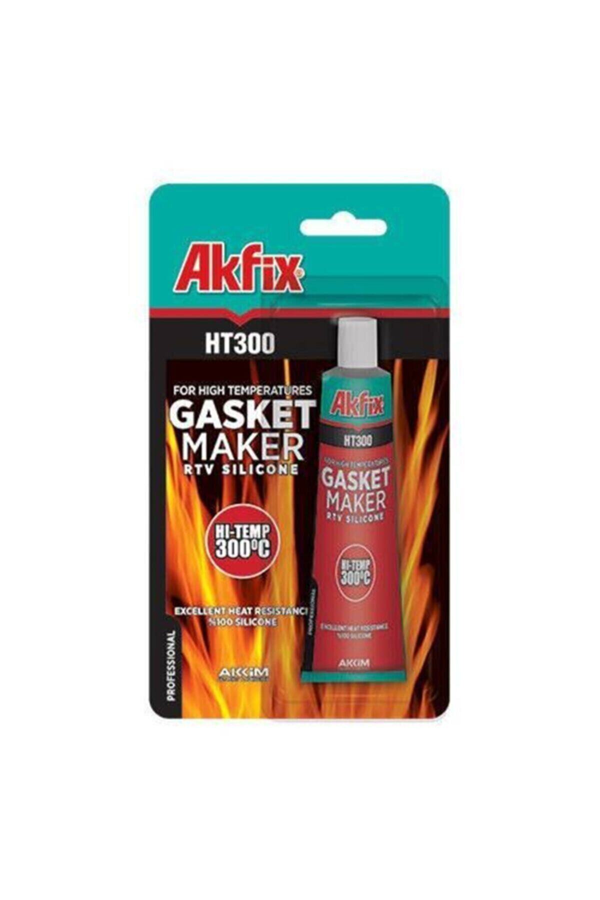 Akfix Ht 300 Yüksek Isıya Dayanıklı Silikon Kırmızı 300°c 50 Ml 01442