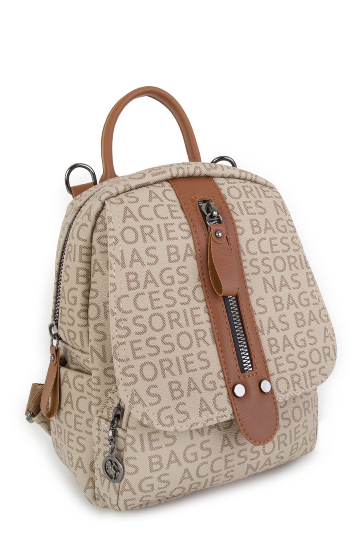 Nas Bag Bej & Taba Kadın Sırt Çantası