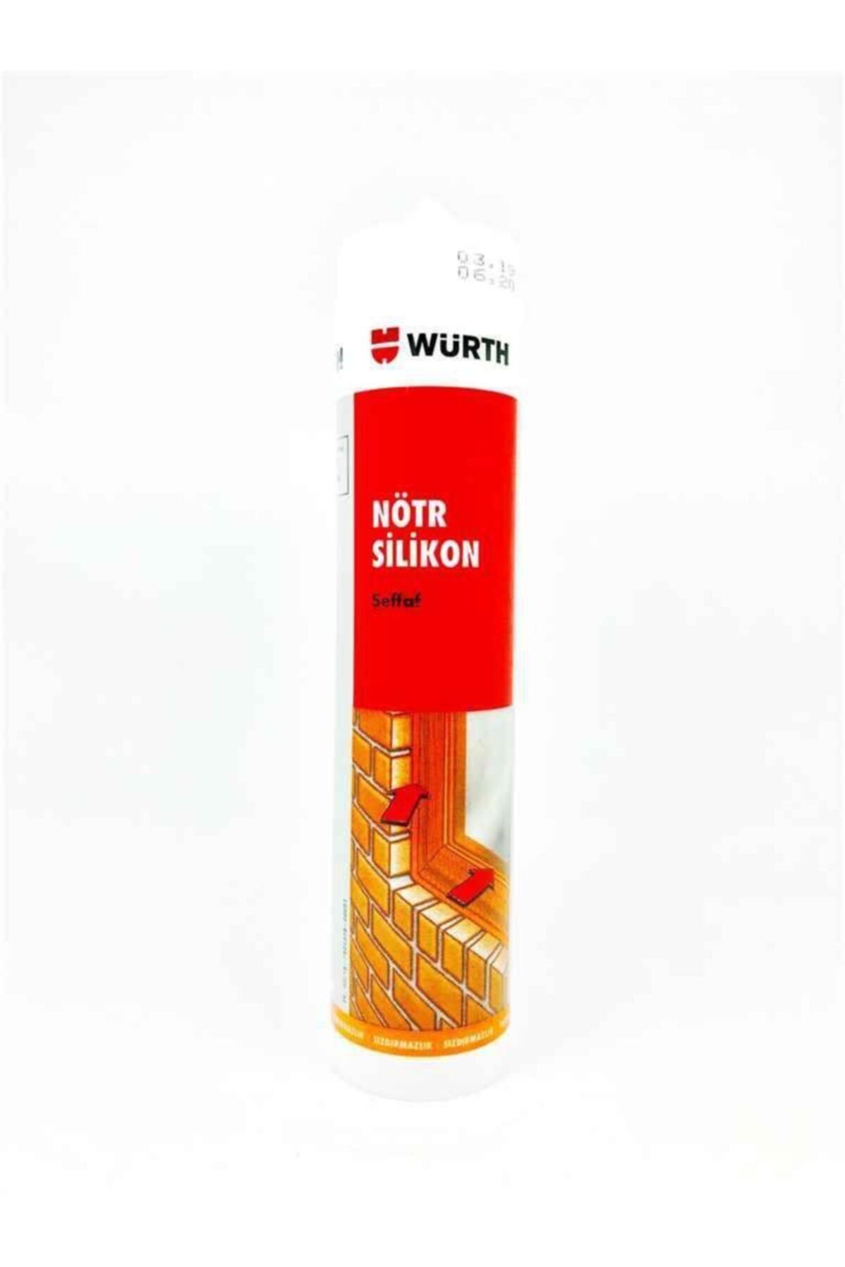 Würth Nötr Silikon Şeffaf 310 ml