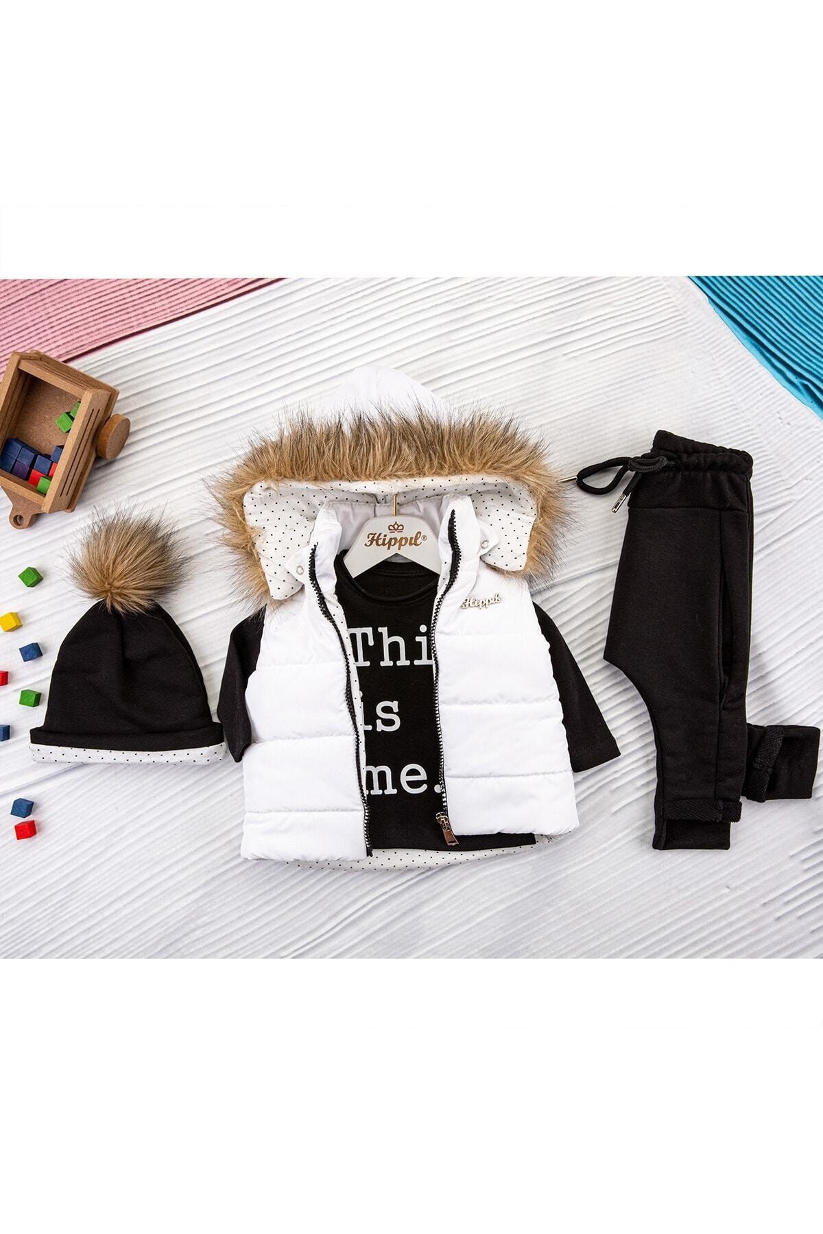 Hippıl Baby Şişme Yelekli Kapüşonlu 4'lü Takım Unisex