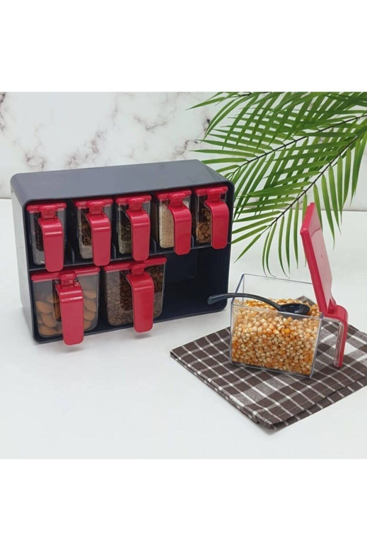 bazaragel Standlı Baharat Takımı 8 Parça