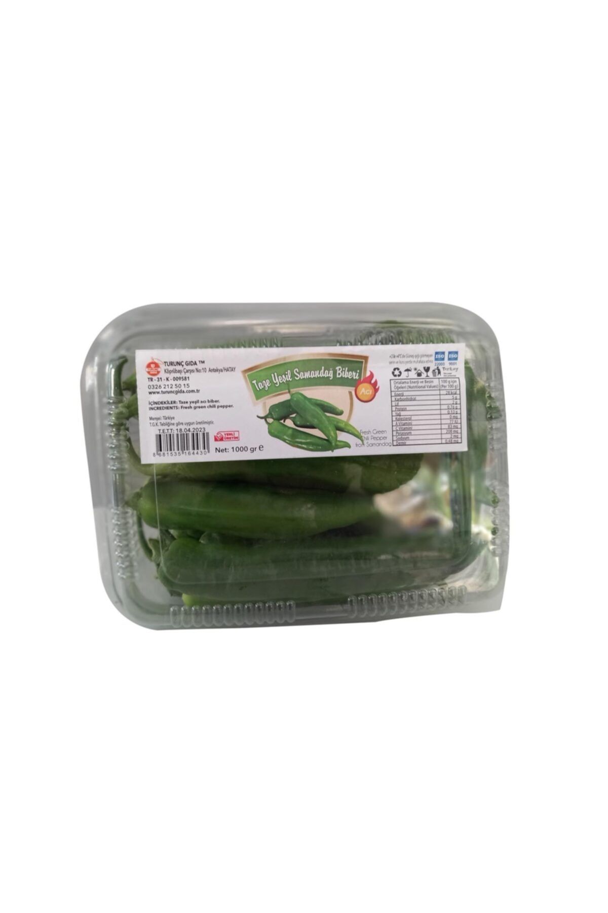 Turunç Gıda Samandağ Biberi Yeşil 1 kg