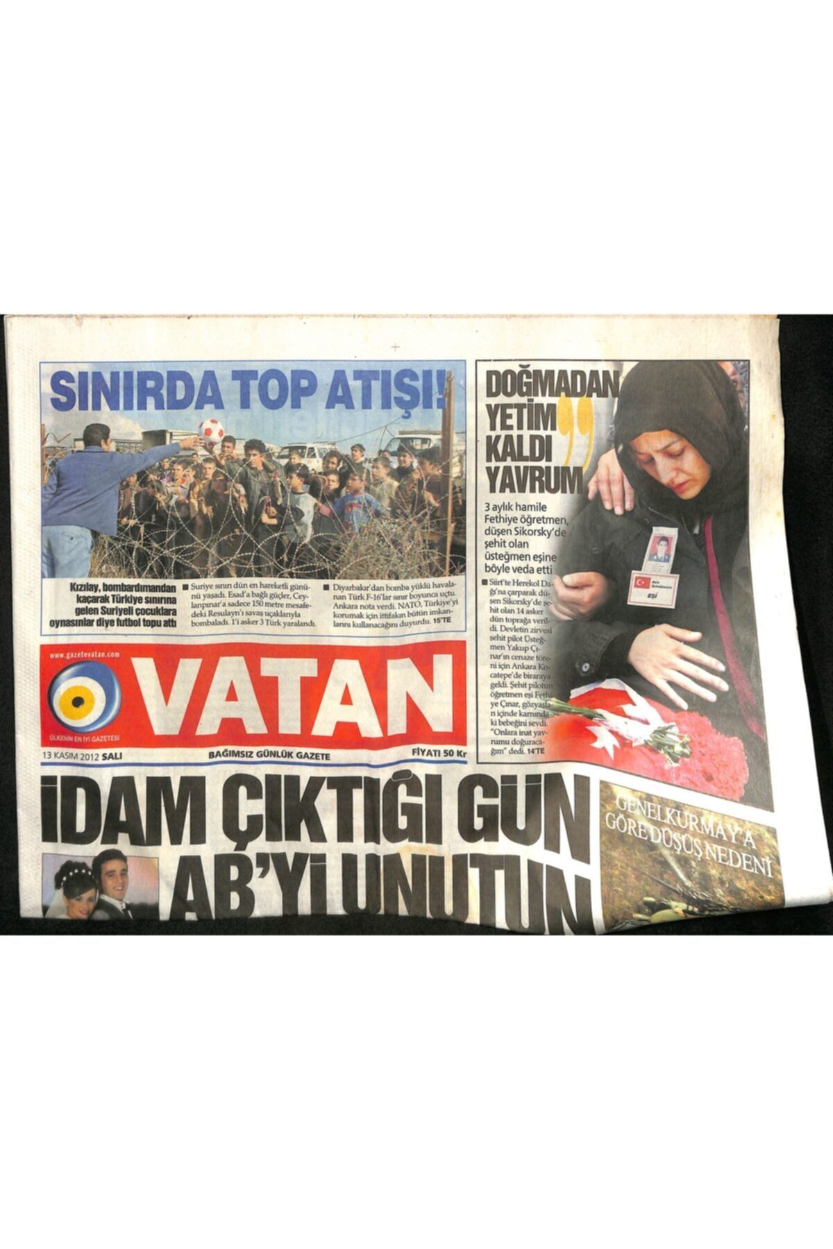 Gökçe Koleksiyon Vatan Gazetesi 13 Kasım 2012 Cengiz Kolin Limak Akdeniz'e 546 Milyon Dolar Verdi