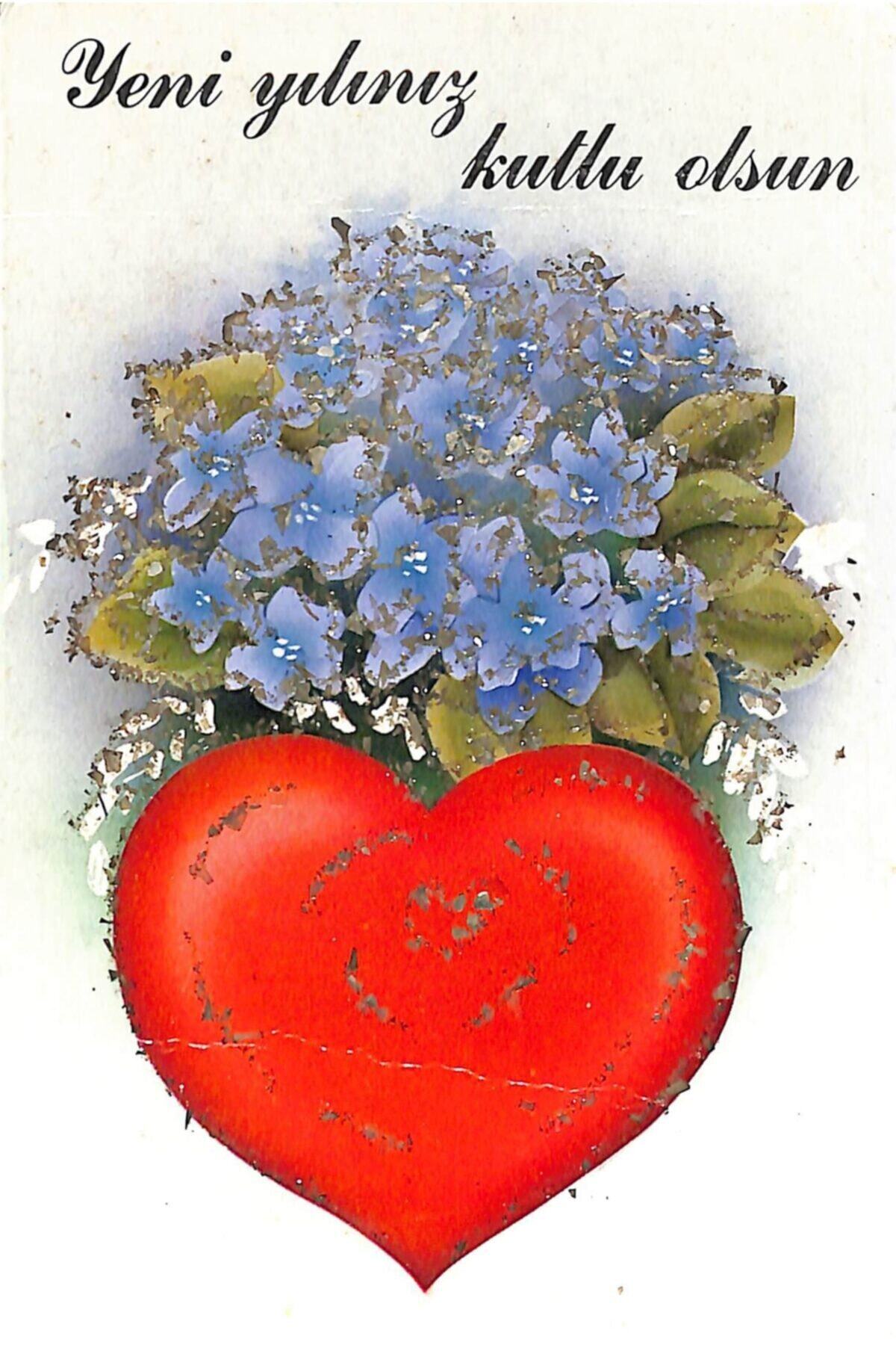 Gökçe Koleksiyon Yılbaşı (yeniyıl) Temalı Simli Kartpostal