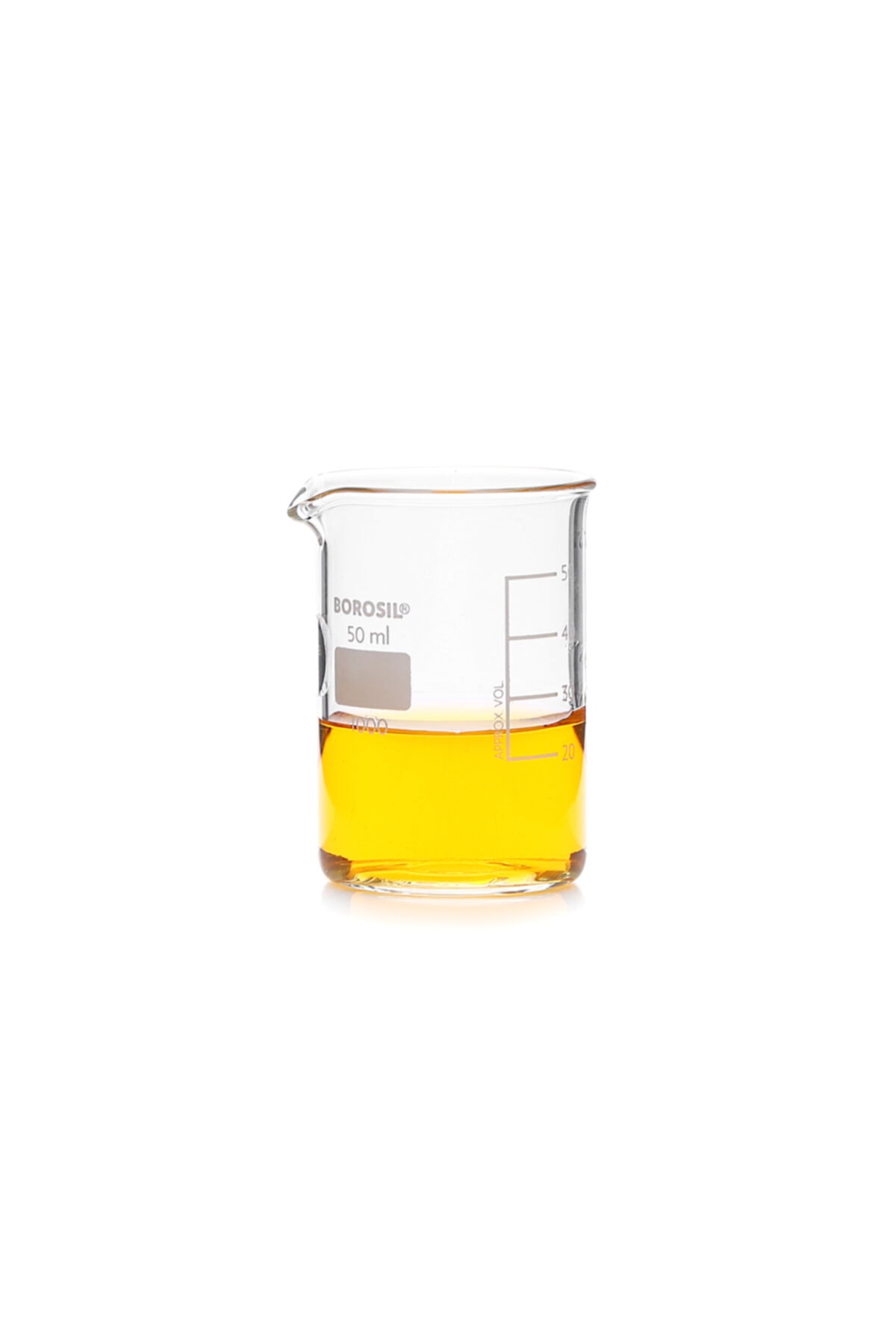 Borosil Cam Beher 50 ml Marka - Yüksek Kalite - 5 Adet/paket