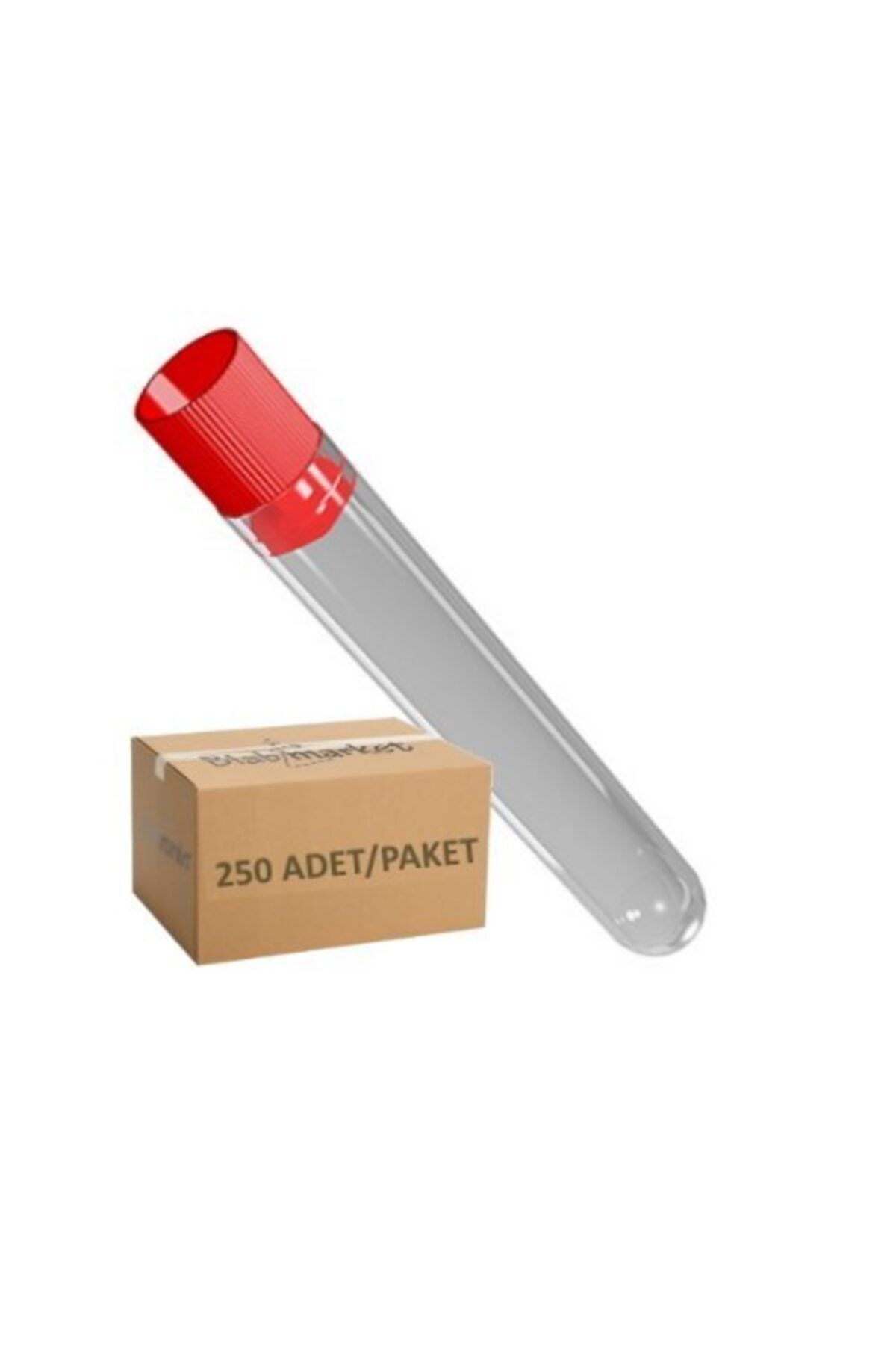 BeyanLab Santrifüj Tüpü 16x100 Kapaklı - Dibi Yuvarlak P.s. Test Tüpü 10 Ml-plastik Deney Tüpü 250 Adet/paket