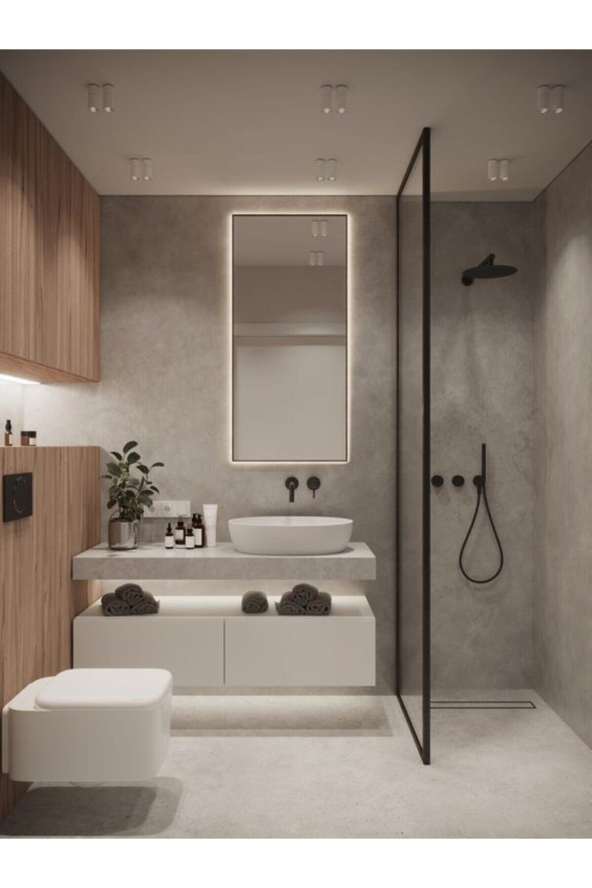 GLOBAL LED MIRROR 50x110 Cm Ledli Ayna Dresuar Hol Koridor Duvar Salon Banyo Wc Ofis Çocuk Yatak Odası Boy