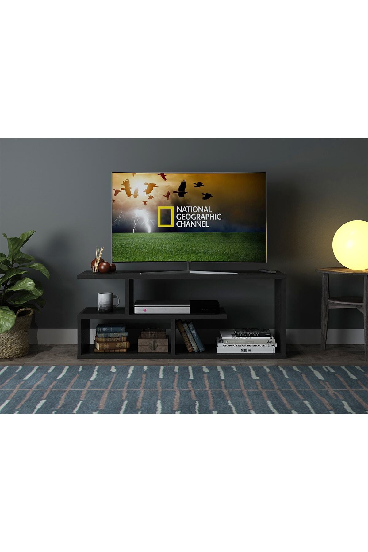Sanal Mobilya Öykü Tv Sehpası Larex Siyah - 16