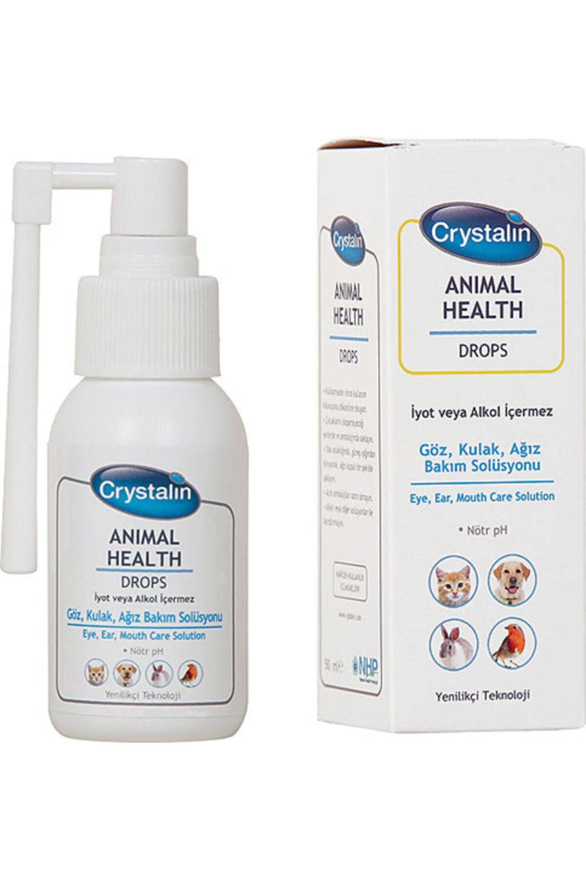 Crystalin Animal Health Drops 50 Ml (göz, Kulak, Ağız Bakım Solüsyonu)