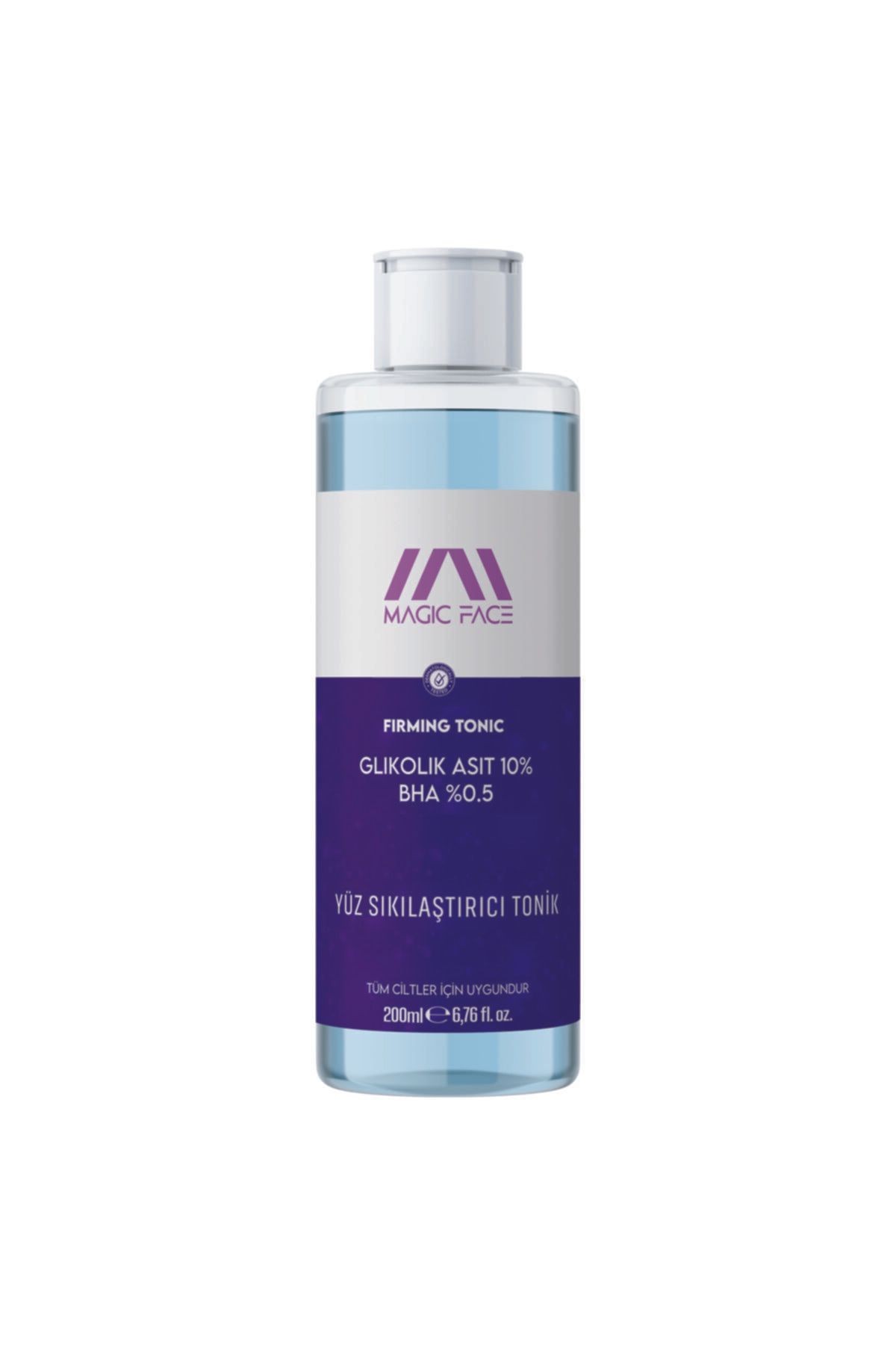 MAGIC FACE Arındırıcı & Cilt Yenileyici Peeling Etkili Tonic Firming Tonik 200 ml Glycolic 10%+bha 0.5% 200 ml
