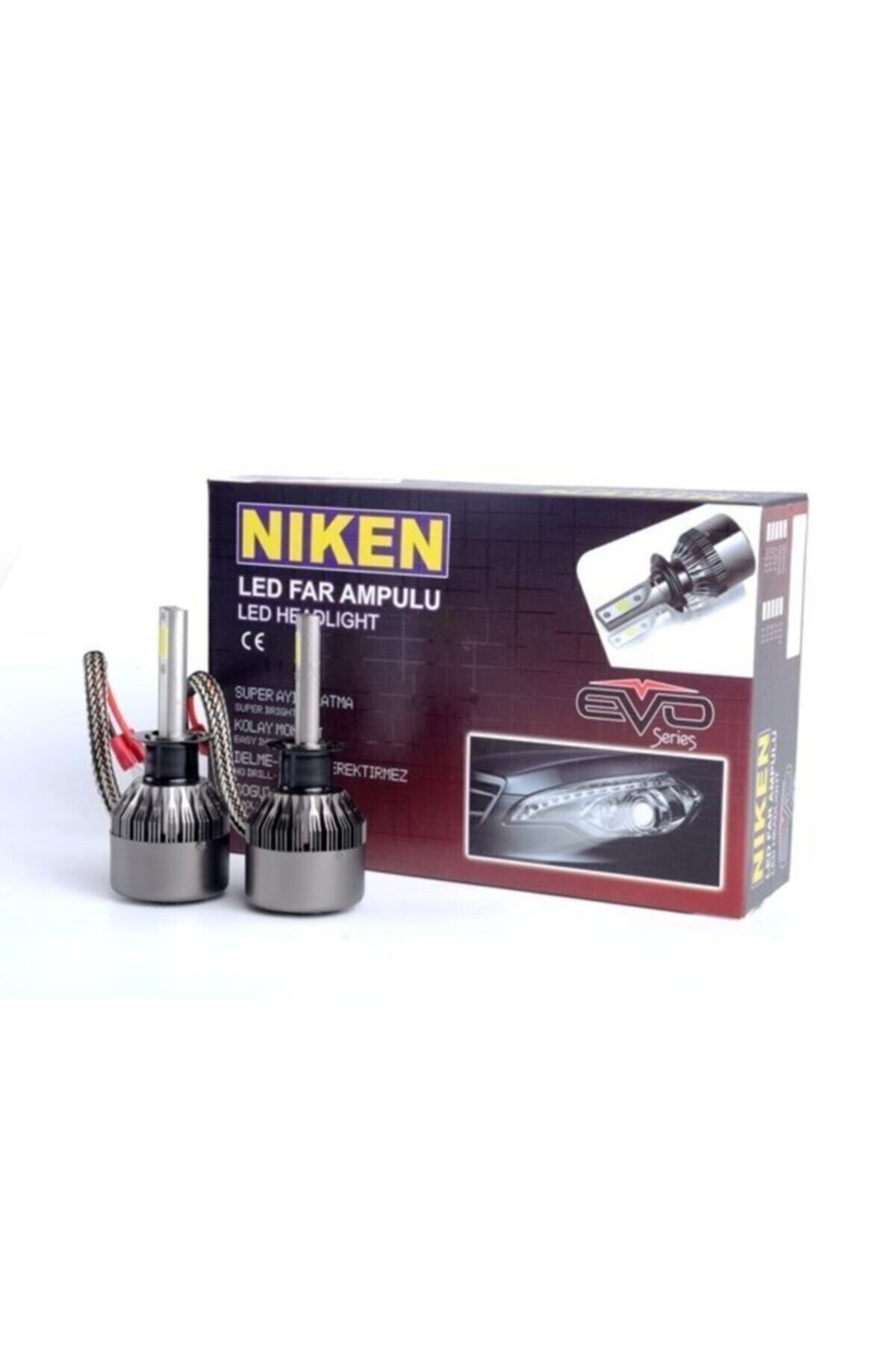 Niken H1 Led Xenon Far Aydınlatma Seti Şimşek Etkili Evo 8000lm