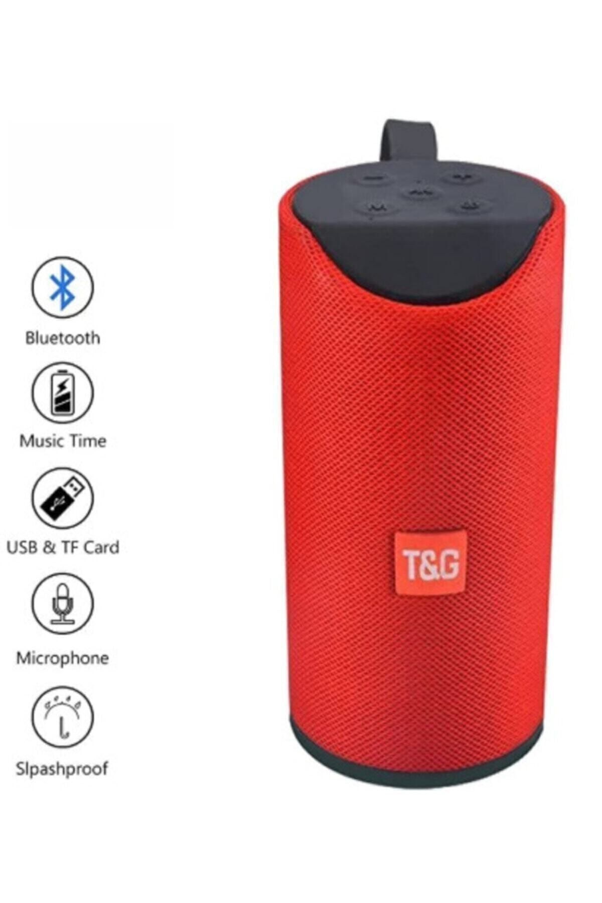 TG Hobipix Extra Bass Bluetooth Hoparlör Taşınabilir Kablosuz Ses Bombası Kırmızı