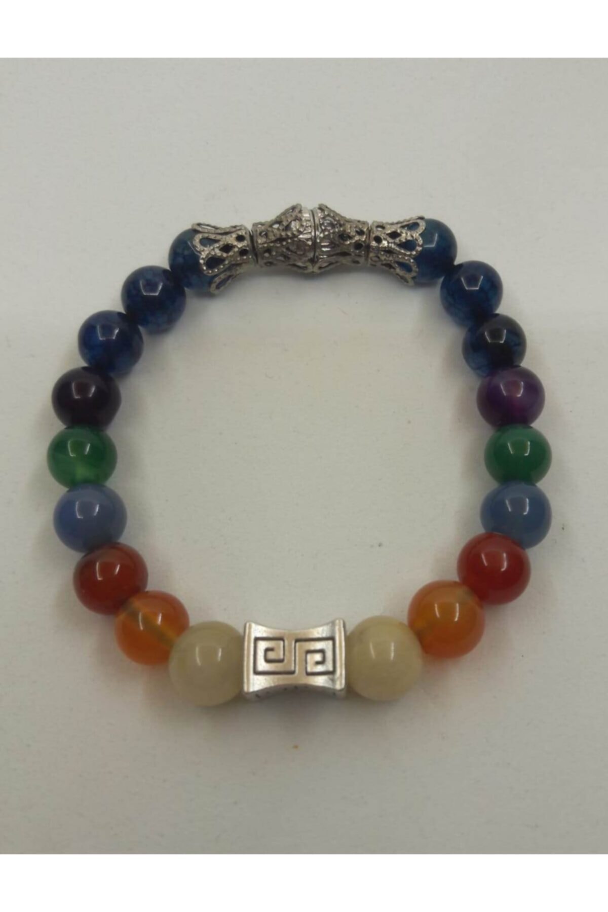 Alsade 7 Çakra Akik Taşı Enerji Denge Bileklik