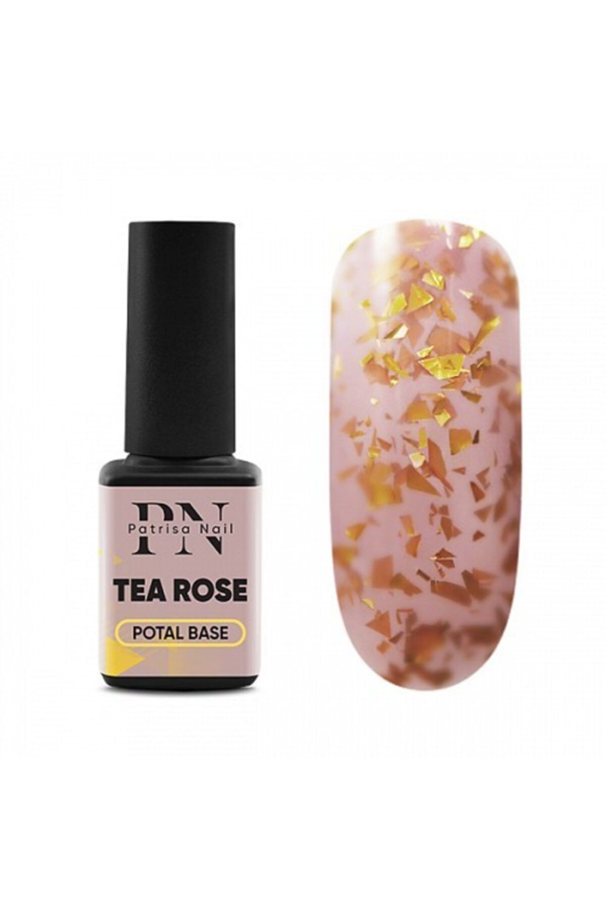 Patrisa Nail Rubber Base Kamuflaj Potal Tea Rose 12ml Renkli Baz