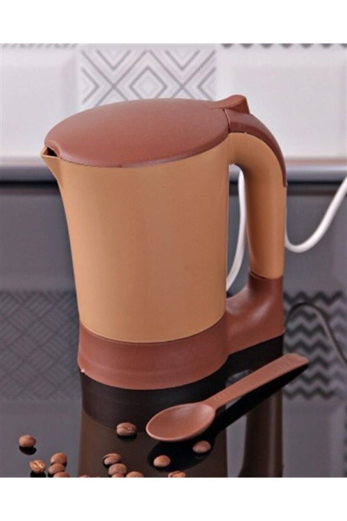 PLASTIKA Elektrikli Mini Su Isıtıcı Kettle Kahve Makinesi 600 Ml Ekonomik