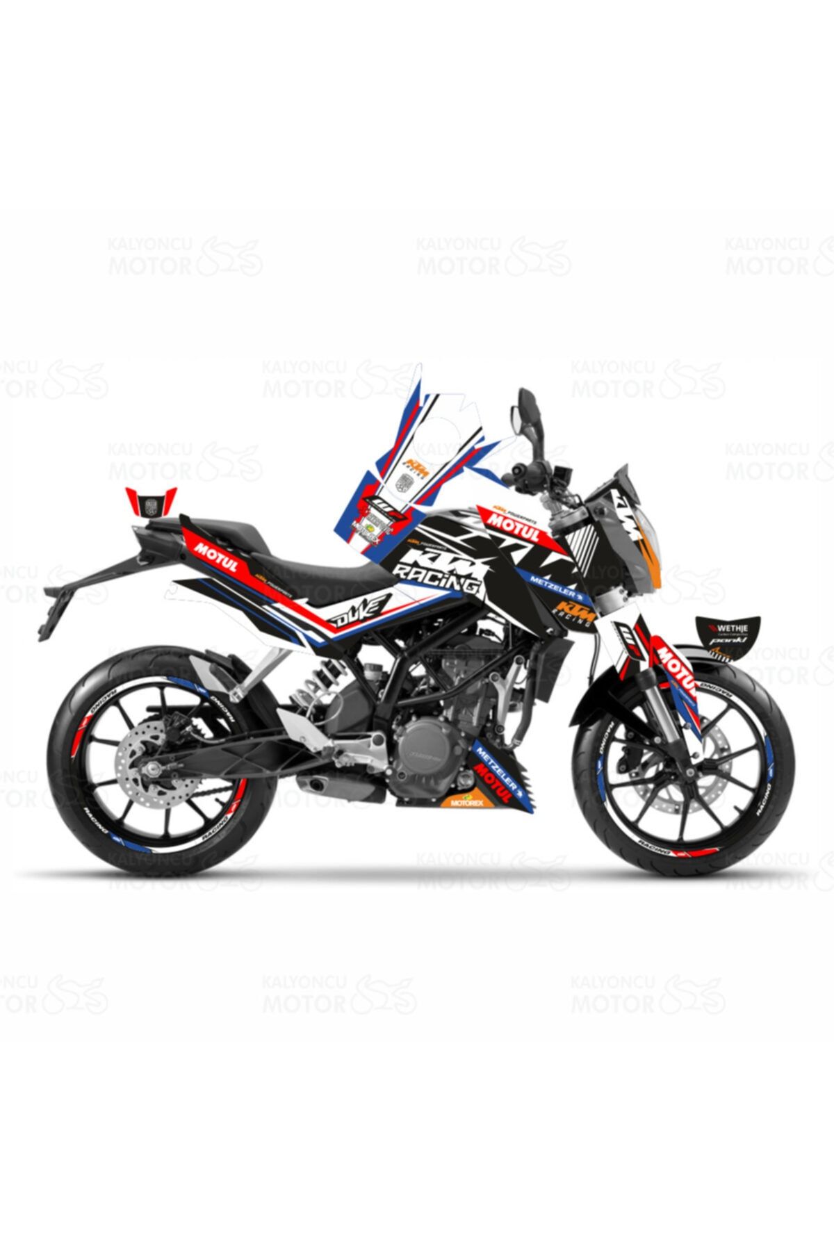 monero Ktm Duke 250 Racing Design Sticker Set (2011-2016)