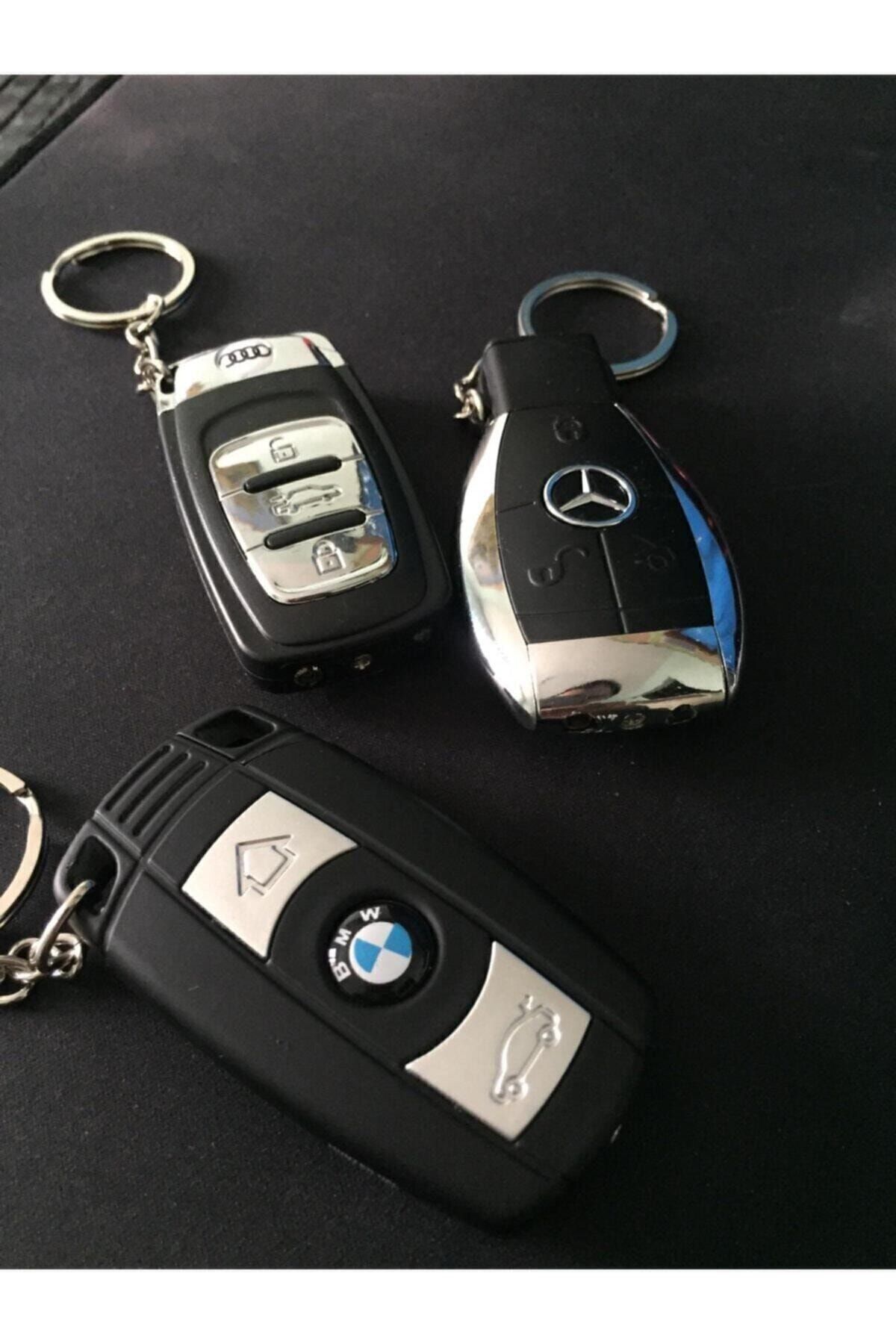 Gamerstoys Bmw Araba Kumandası Figürü Çakmak Anahtarlık - Özel Kırmızı Alevli