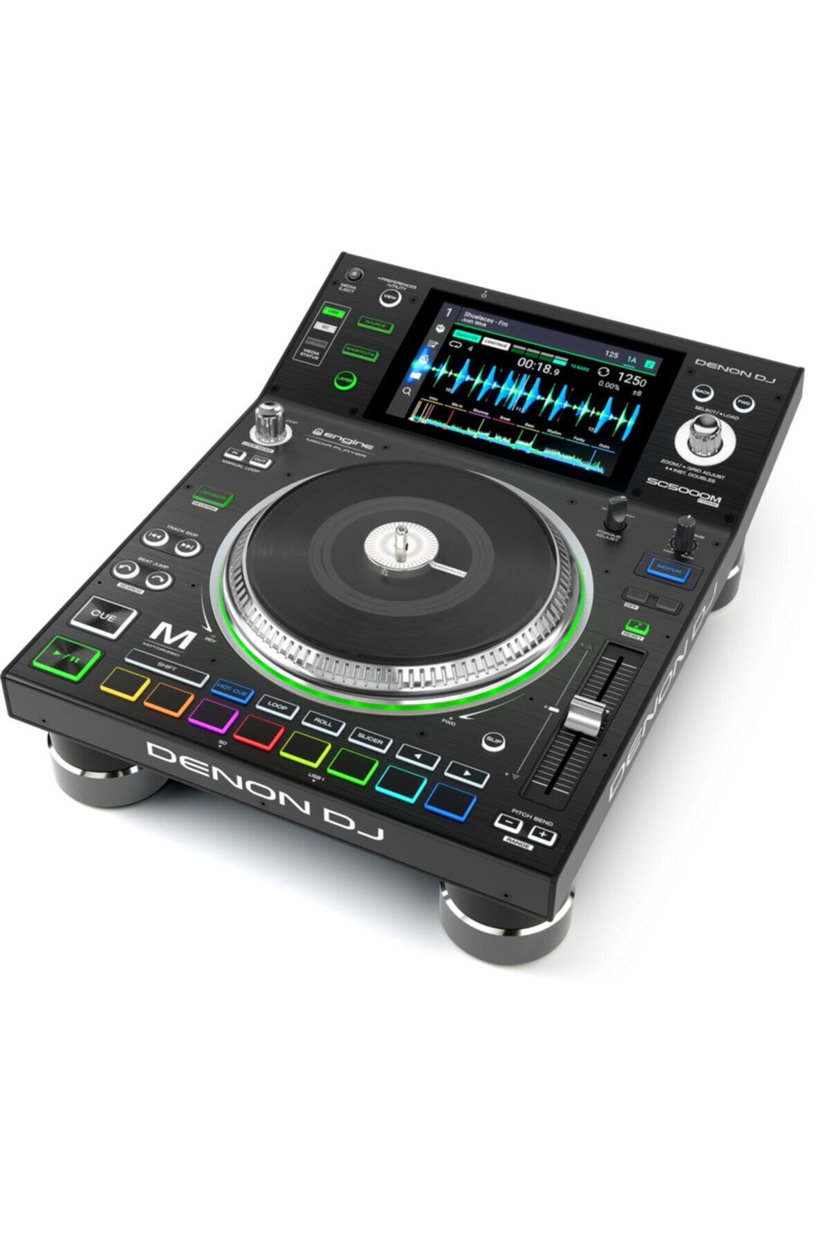 DENON DJ Sc5000m Professional Dj Media Player With Motorized Platter And 7” Multi-touch Display Moto