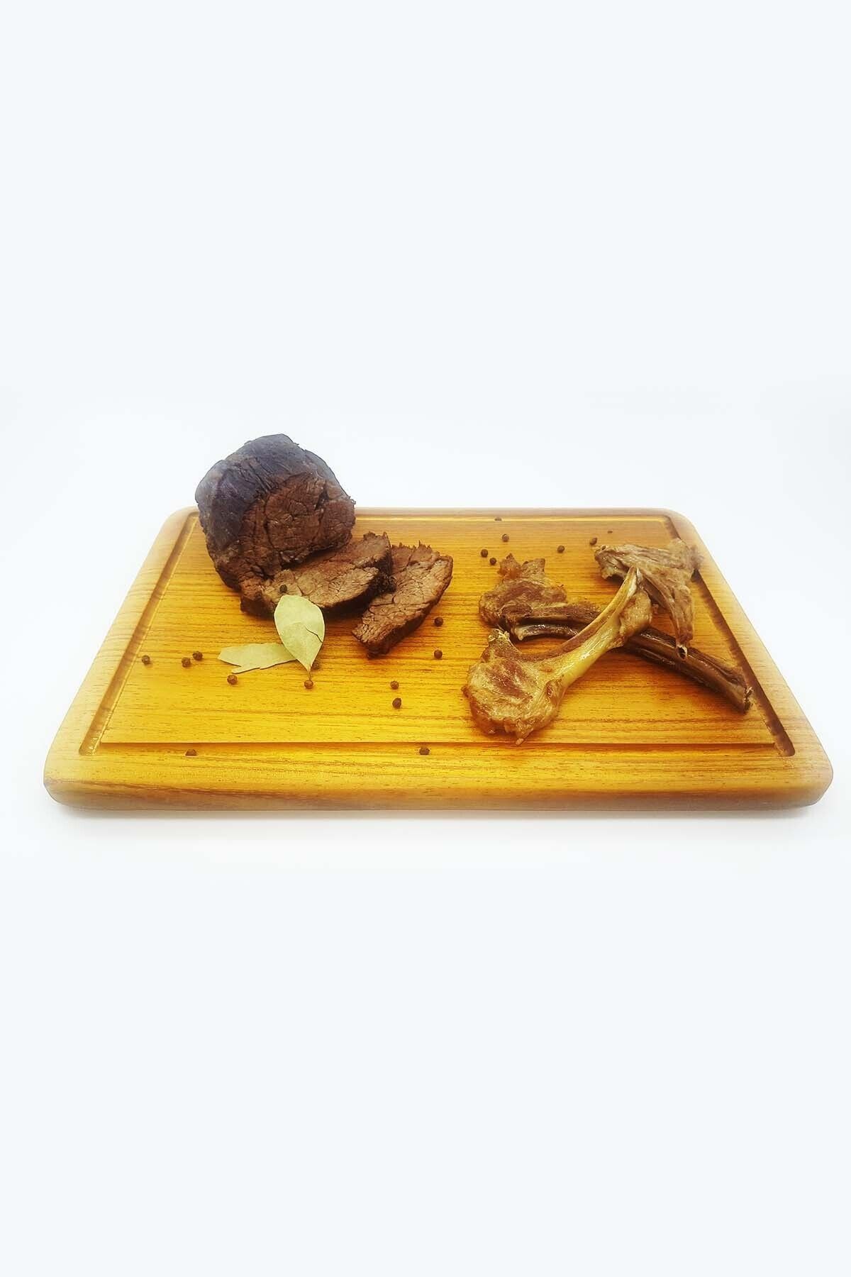 Timber Ahşap Iroko Ağacı Servis Sunum Steak Tahtası