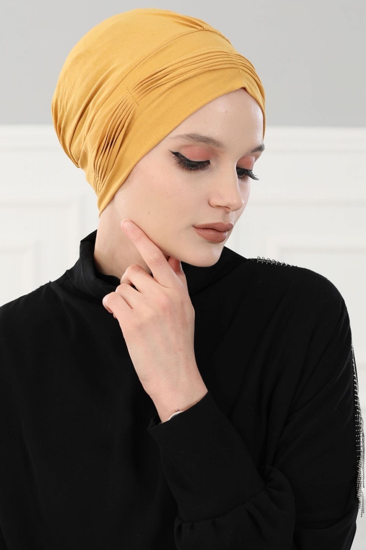 DREAM VEGA Pliseli Penye Bone Hardal