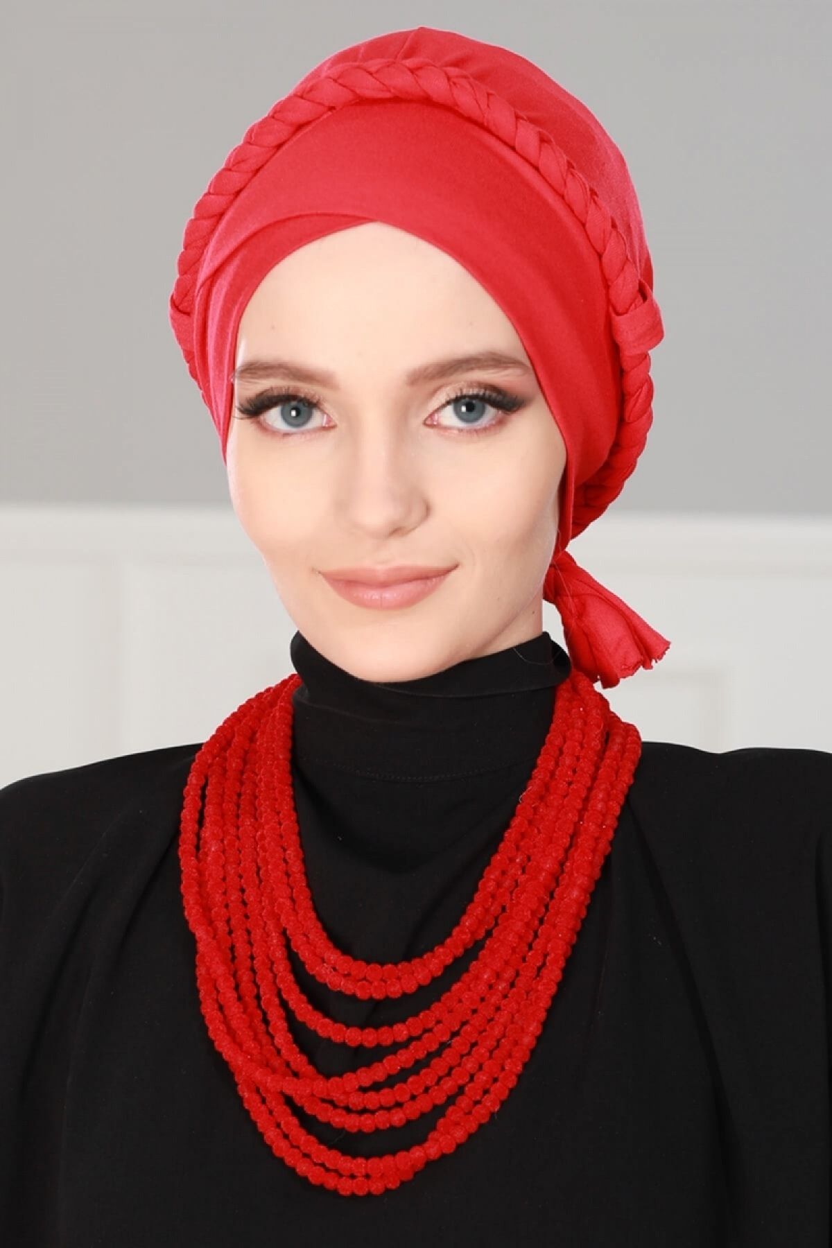 DREAM VEGA Örgülü Penye Bone Kırmızı