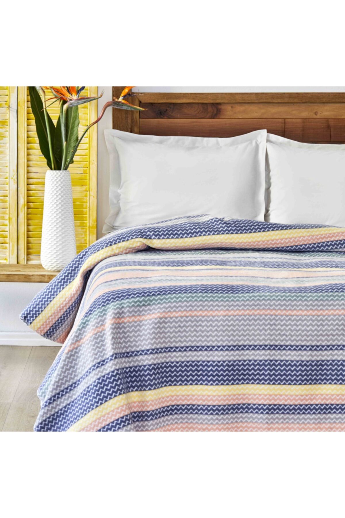 Karaca Home Twila Indigo Multi Çift Kişilik Battaniye