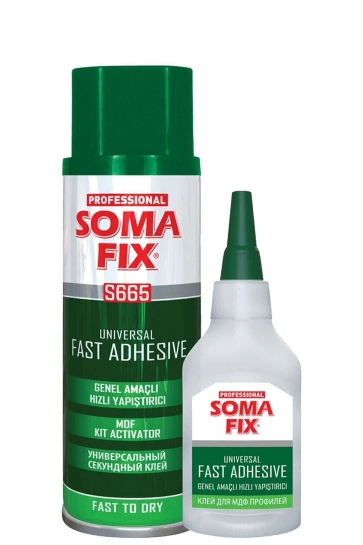 Somafix 400 100 ml Somafıx Süper Hızlı Yapıştırıcı Şok Çift Komponentli Mdf Kit