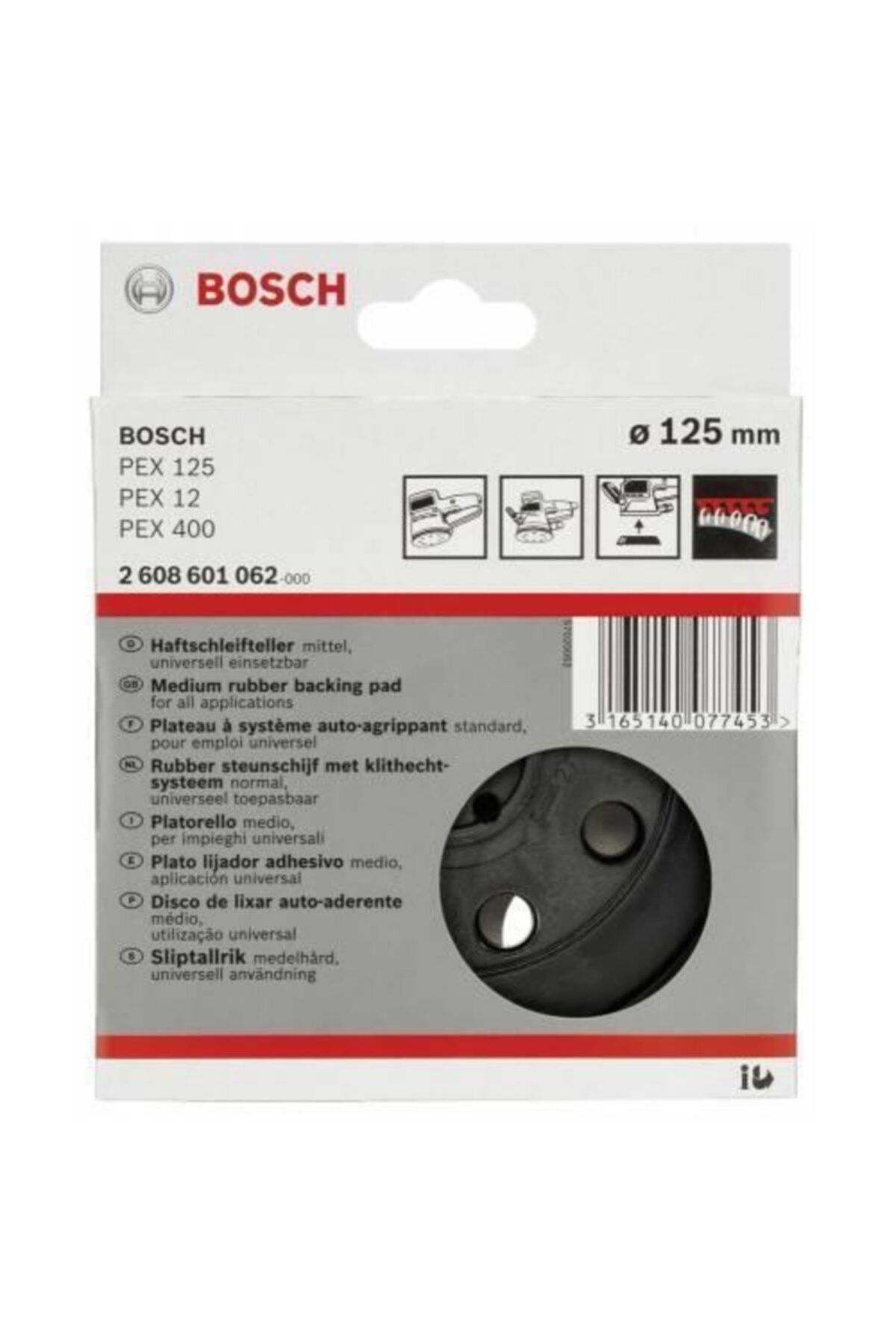 Bosch Pex 125 12 Için Soft Taban 2 608 601 063