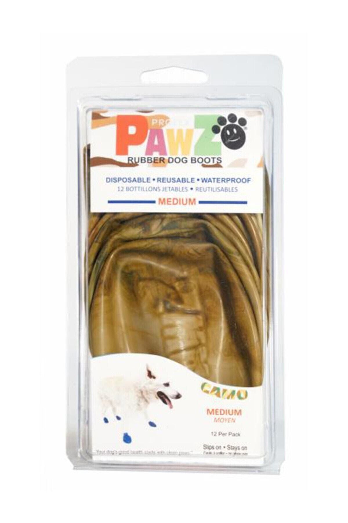 Pawz Köpek Galoşu Medium Kahverengi 12 li paket
