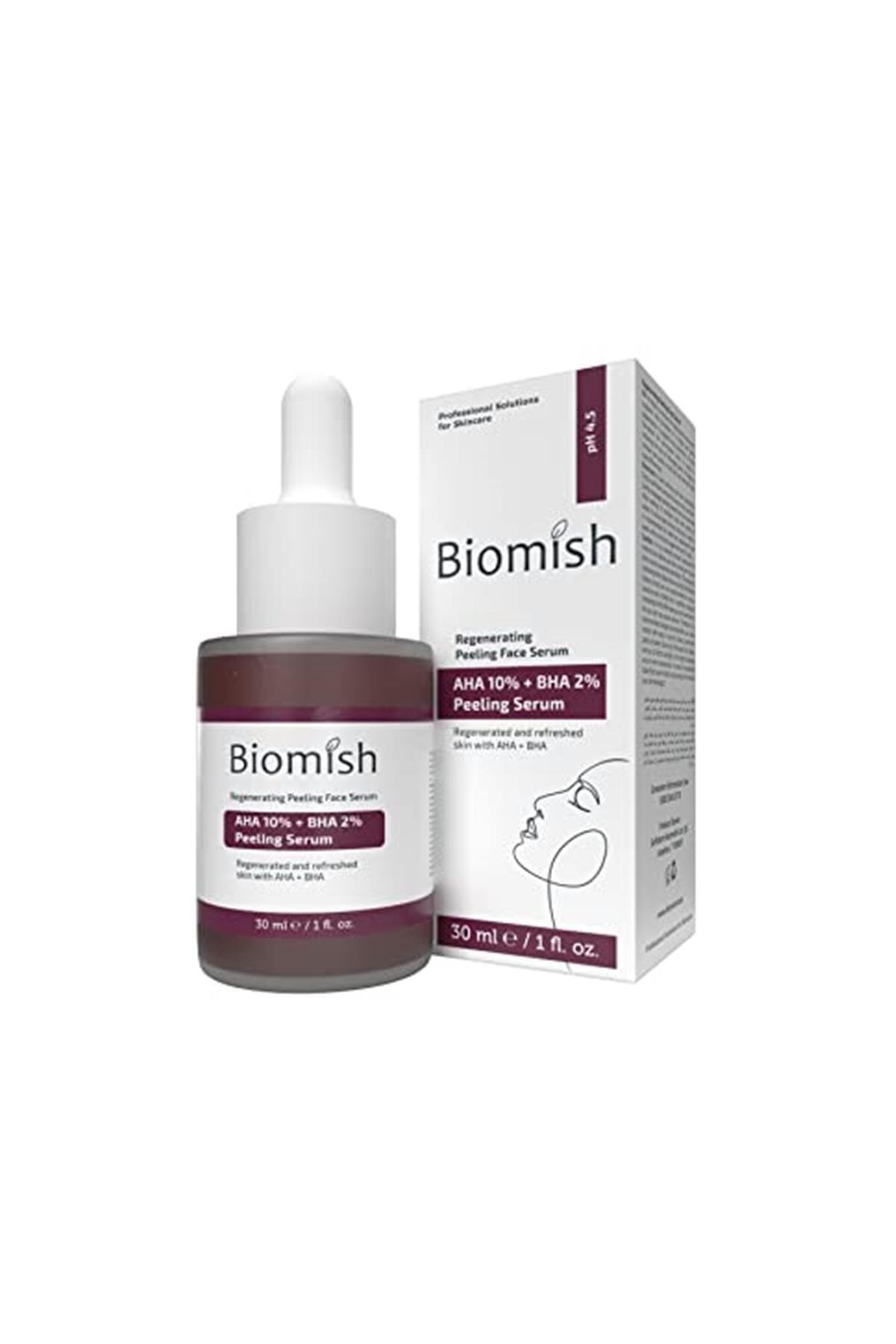 Biomish Marka: Cilt Yenileyici & Cilt Tonu Eşitleyici Kırmızı Yüz Peeling Serum 30 Ml. (aha 10% +