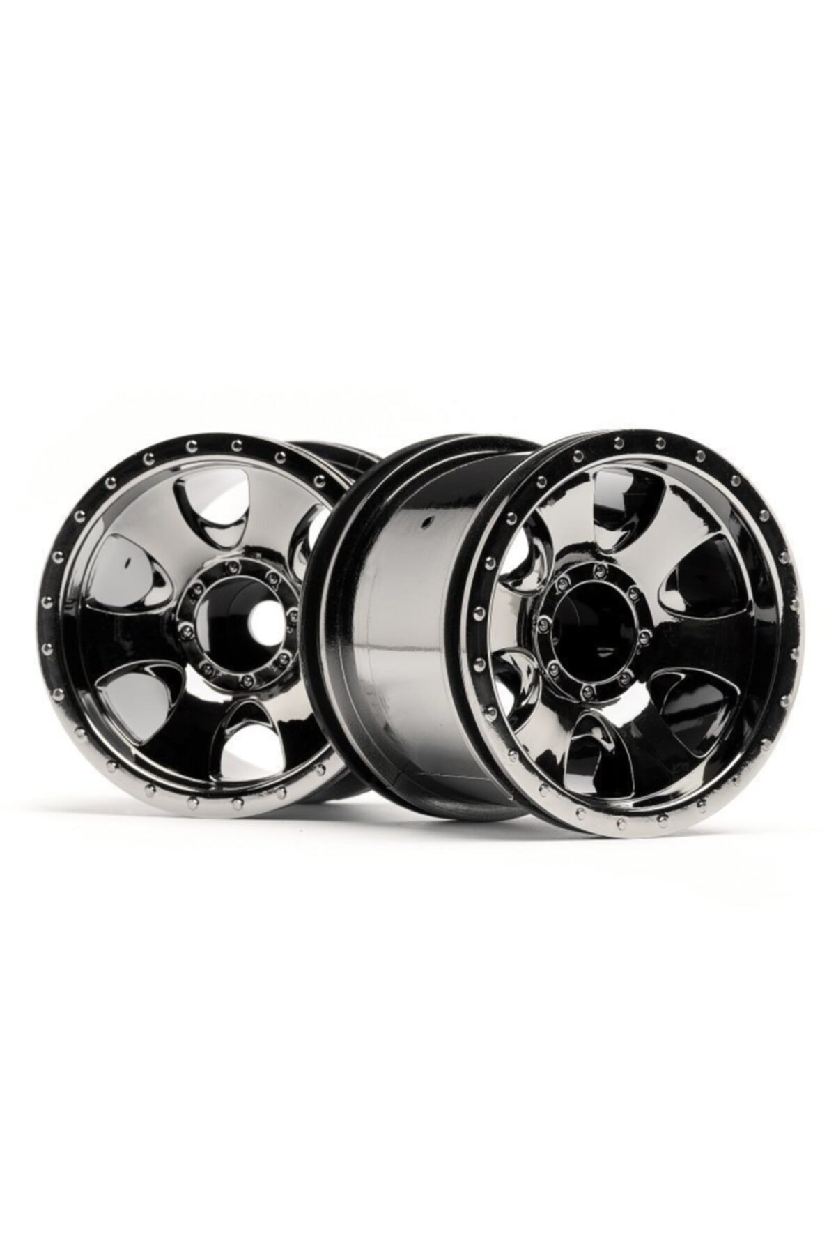 HPI 105280 1/10-1/16 Warlock Wheel Black Chrome (2.2in/2pcs)