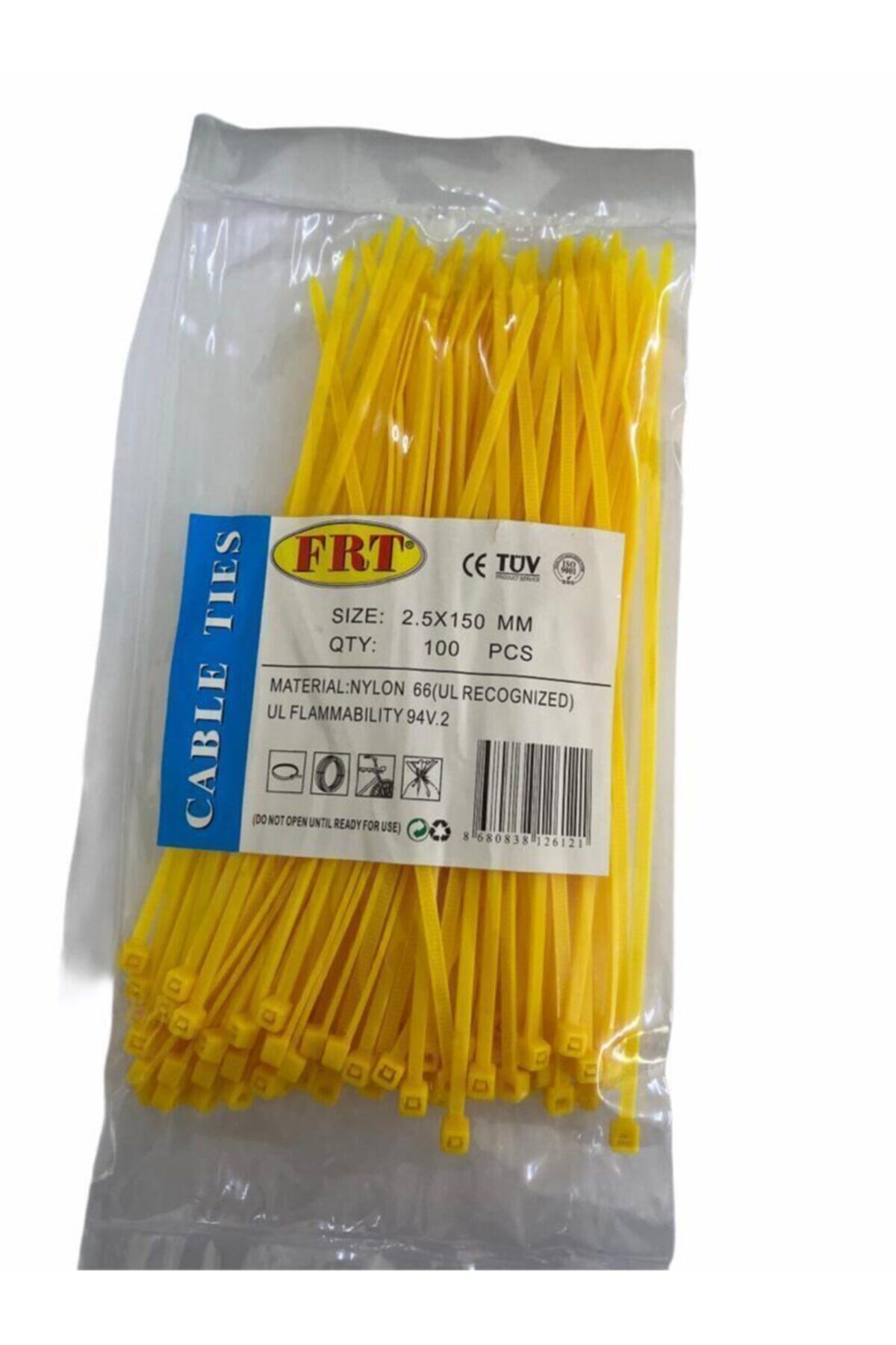 SadeM Frt Sarı 2,5x150 Kablo Bağı