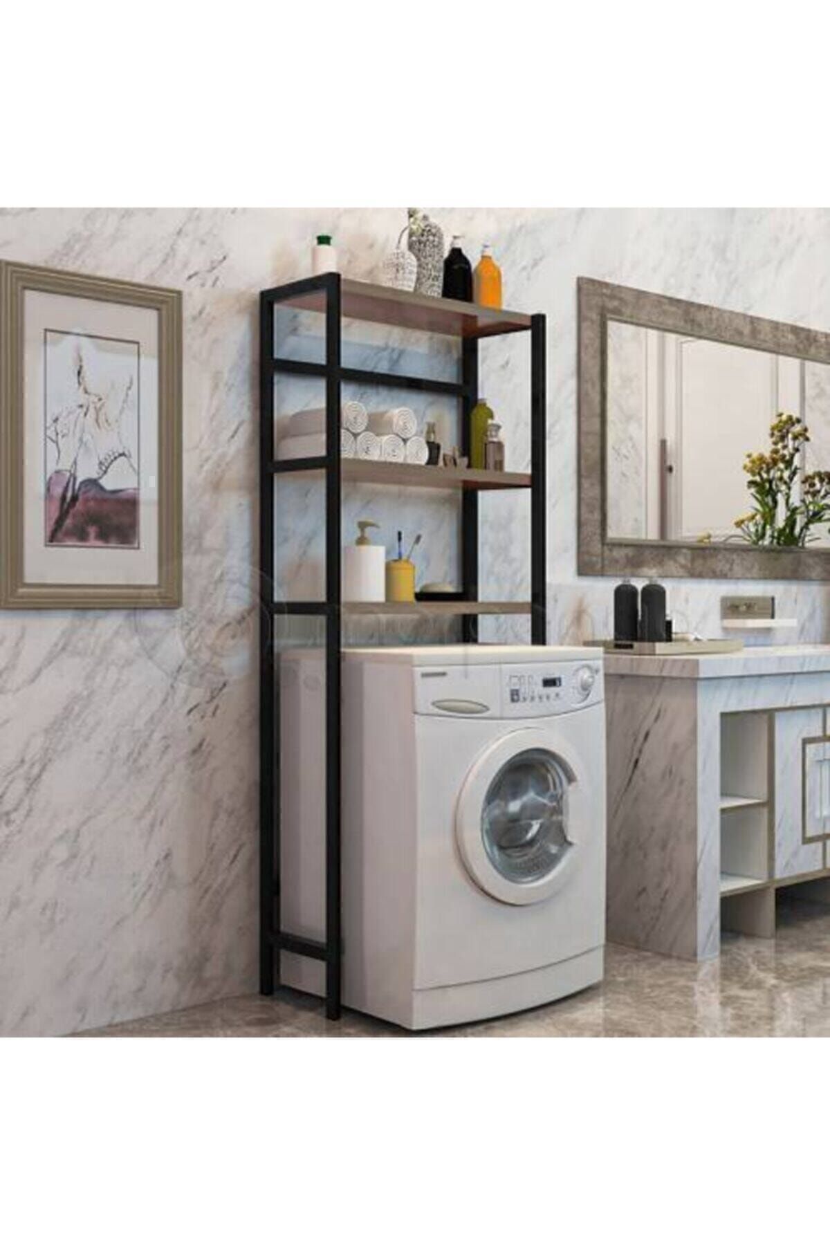 Yelken Cosar Group Çamaşır Makinesi Üstü Düzenleyici Raf Banyo Rafı Makina Üstü Çok Amaçlı Dolap