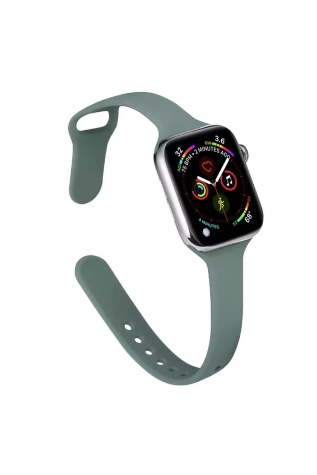 UMD Apple Watch Uyumlu 1 2 3 4 5 6 Ve Se Serisi 38-40 Mm Ince Silikon Kordon